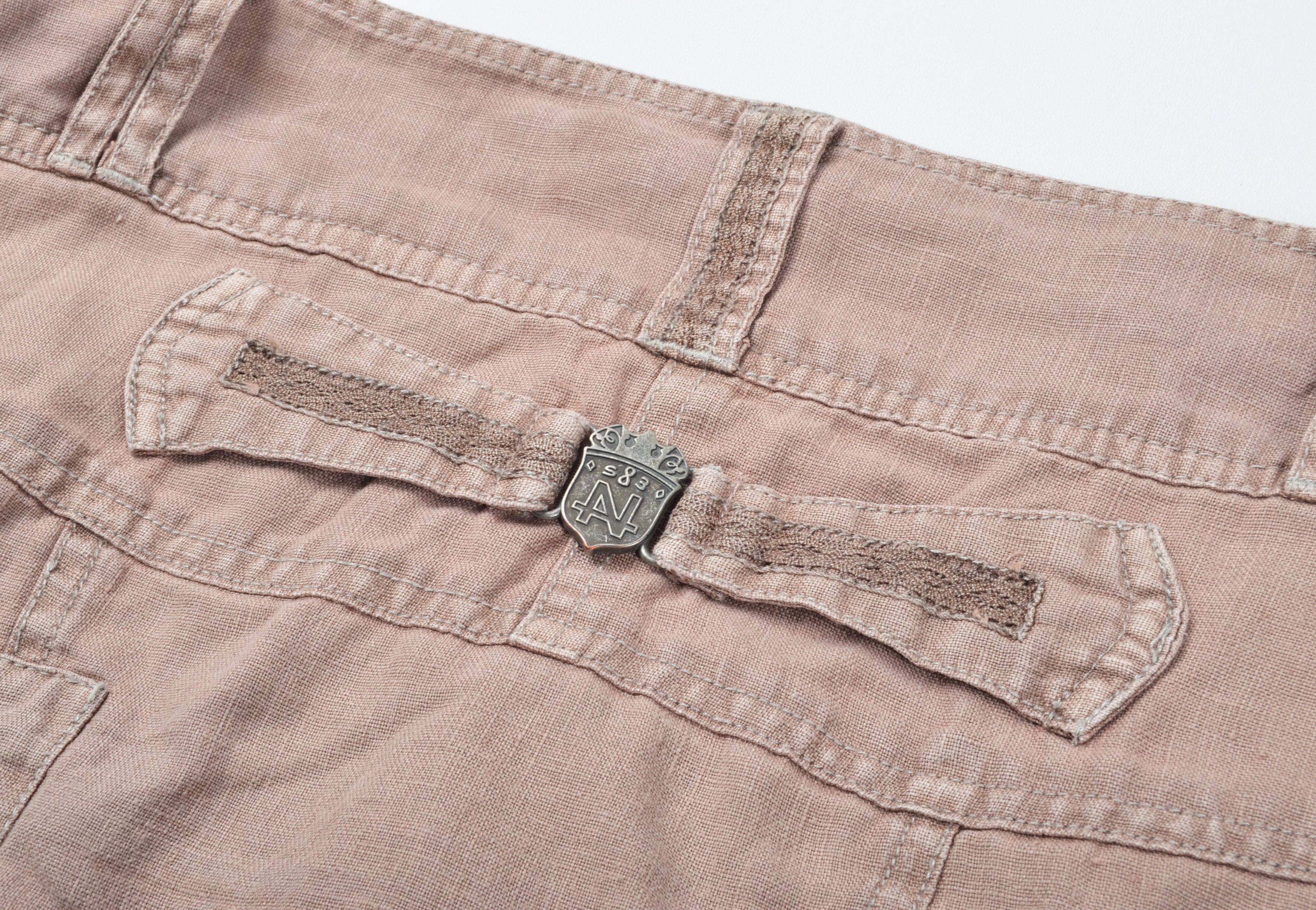 Other NILE Avant-Garde Linen Cropped Utility Pants Balloon Fit Size 32" / US 10 / IT 46 - 7 Thumbnail