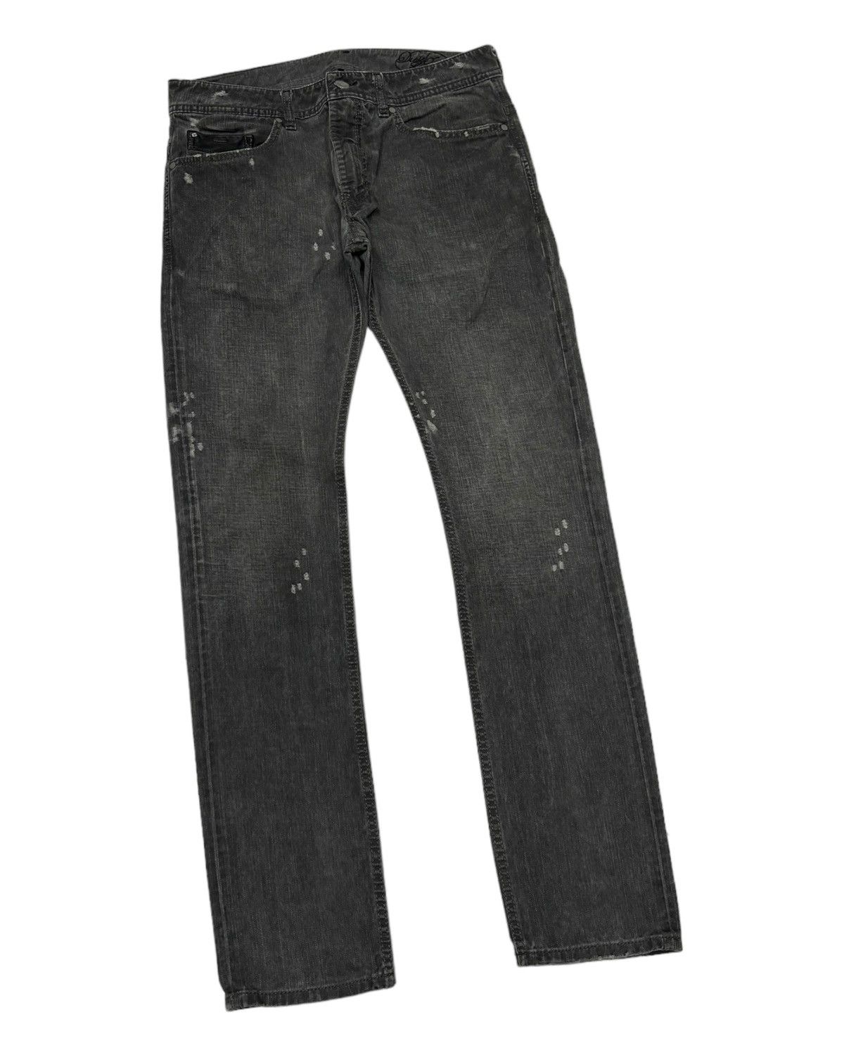 Diesel DIESEL DENIM GALLERY SMOKE BLACK DISTRESSED DENIM JEANS Size US 32 / EU 48 - 3 Thumbnail