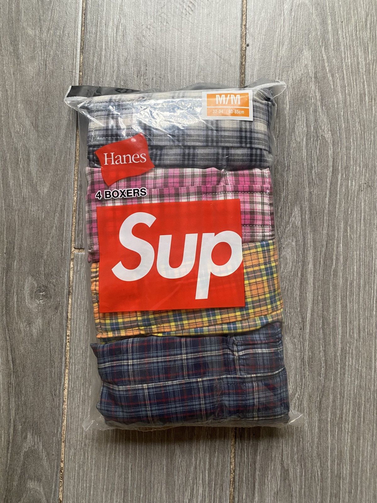 Hanes × Supreme Supreme Hanes Plaid Boxers 4 Pack | Grailed