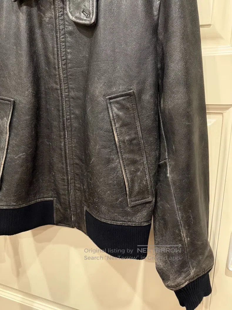 Helmut Lang HELMUT LANG Distressed Leather Jacket. Size US M / EU 48-50 / 2 - 2 Thumbnail