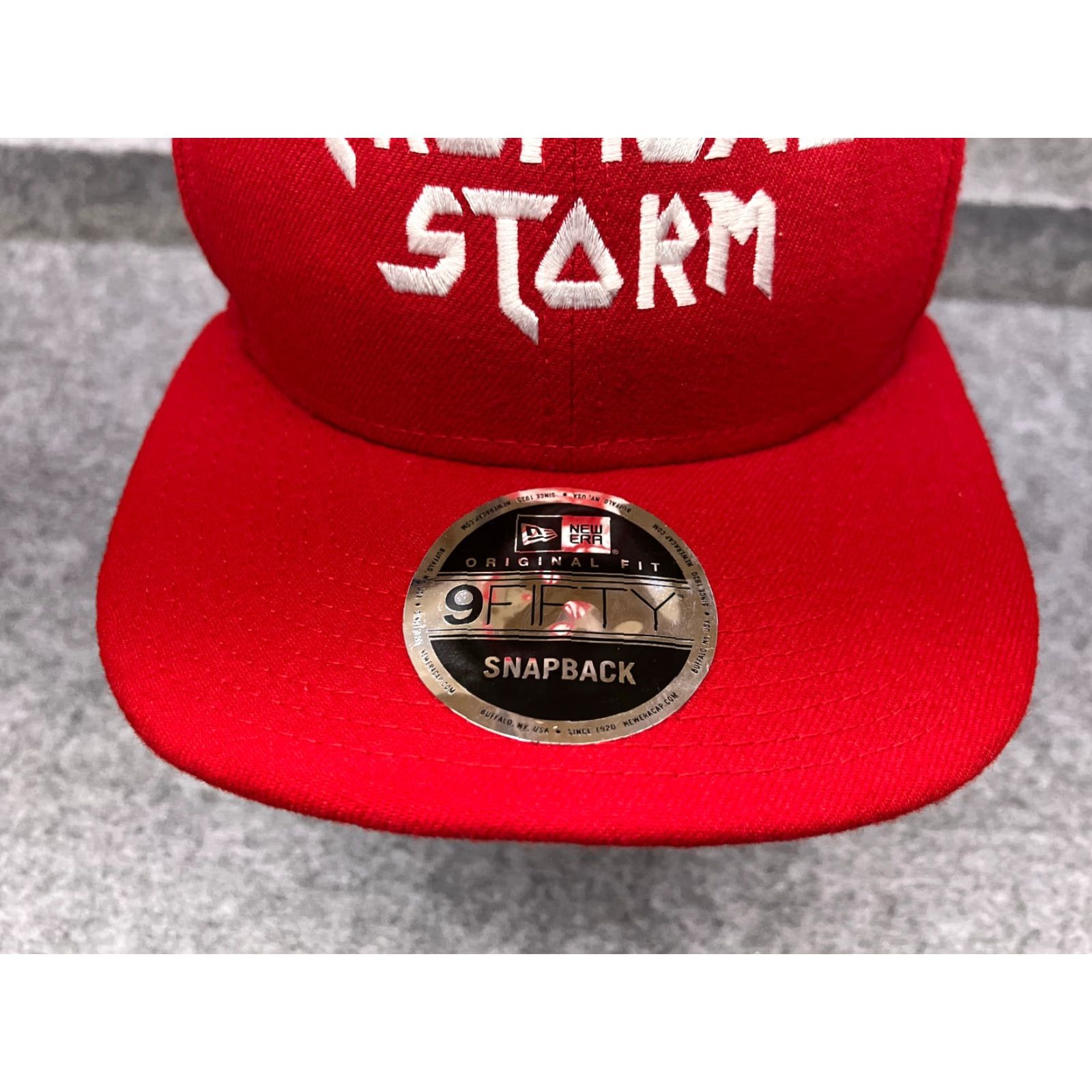 New Era New Era Hat Cap Snap Back Adult OS Red Polyester 9Fifty - Tropical Storm San Manuel Casino Outdoor Sports Skate Men Mens Size ONE SIZE - 3 Thumbnail