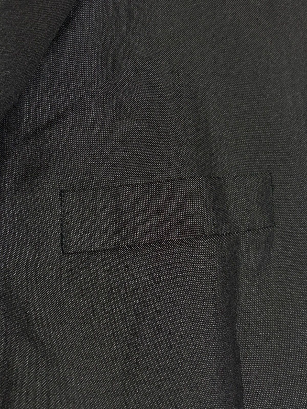 Givenchy Givenchy Paris Shiny Charcoal Grey Blazer Wool Silk Jacket Size 50R - 19 Thumbnail