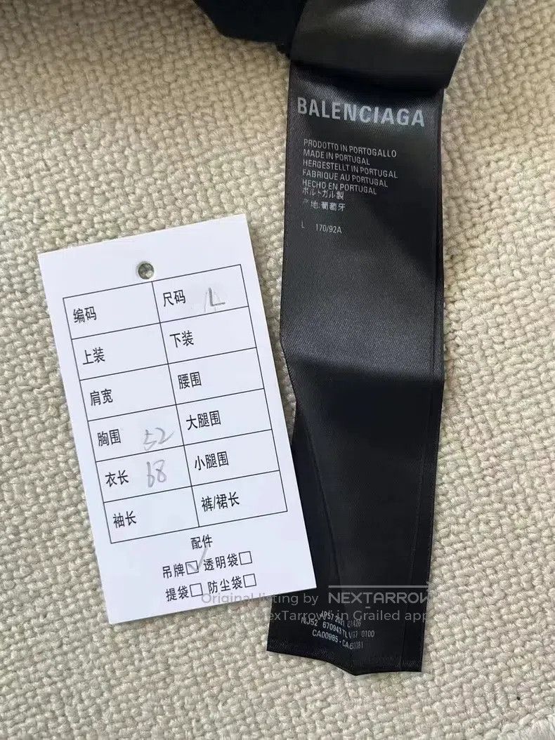 Balenciaga Balenciaga Letter pattern printed round neck short-sleeve Size US L / EU 52-54 / 3 - 5 Thumbnail