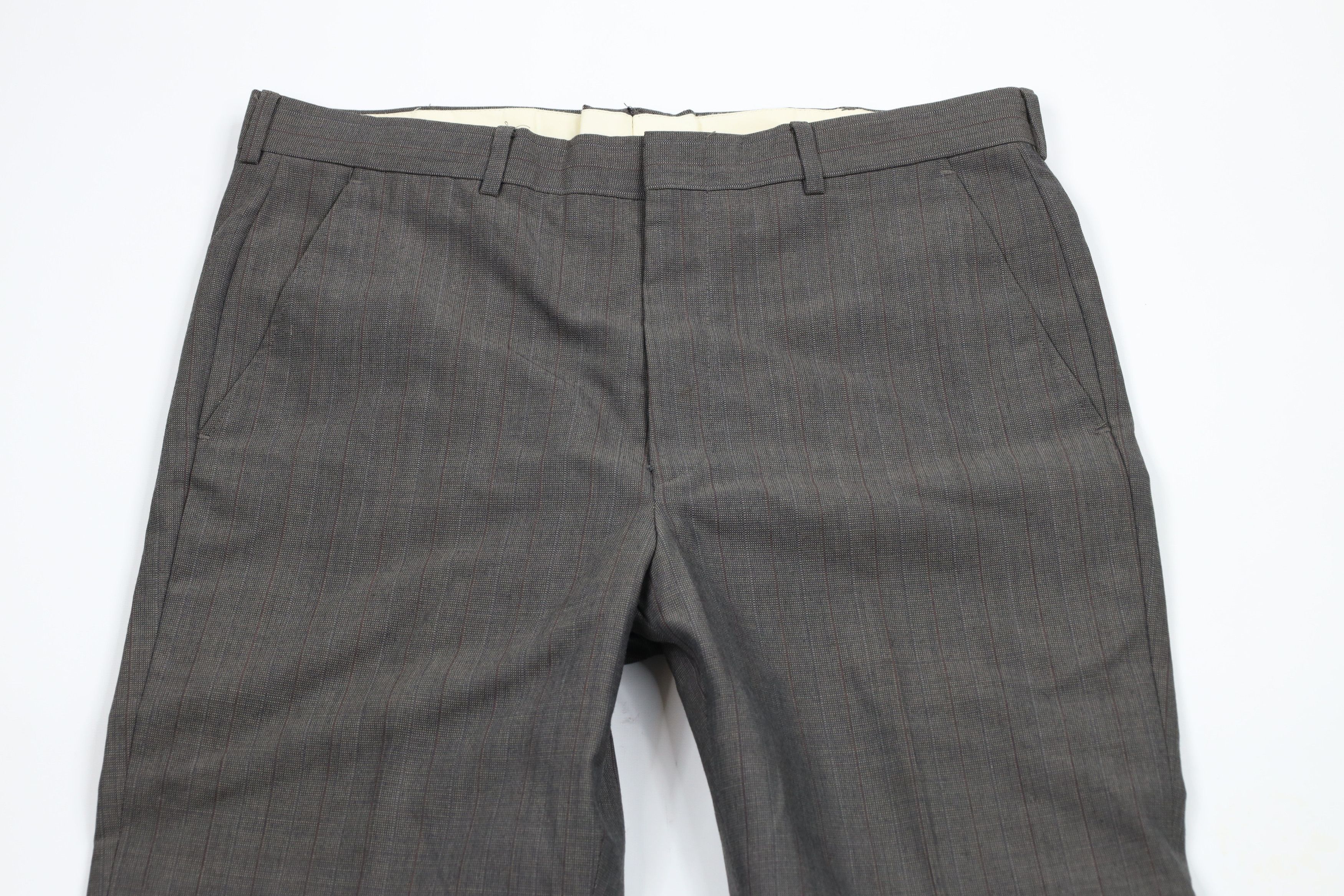 Vintage Vintage 90s Streetwear Wool Blend Wide Leg Chino Pants Size US 36 / EU 52 - 2 Thumbnail