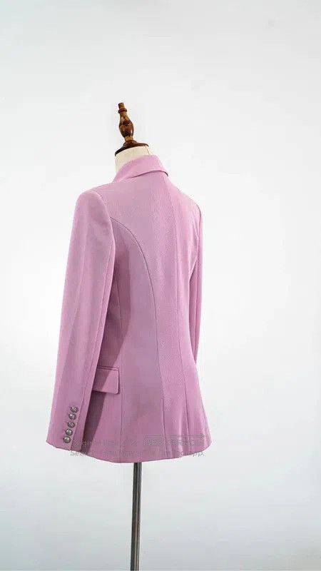 Balmain Balmain Pink Cotton Women's Jacket . Size M / US 6-8 / IT 42-44 - 2 Thumbnail