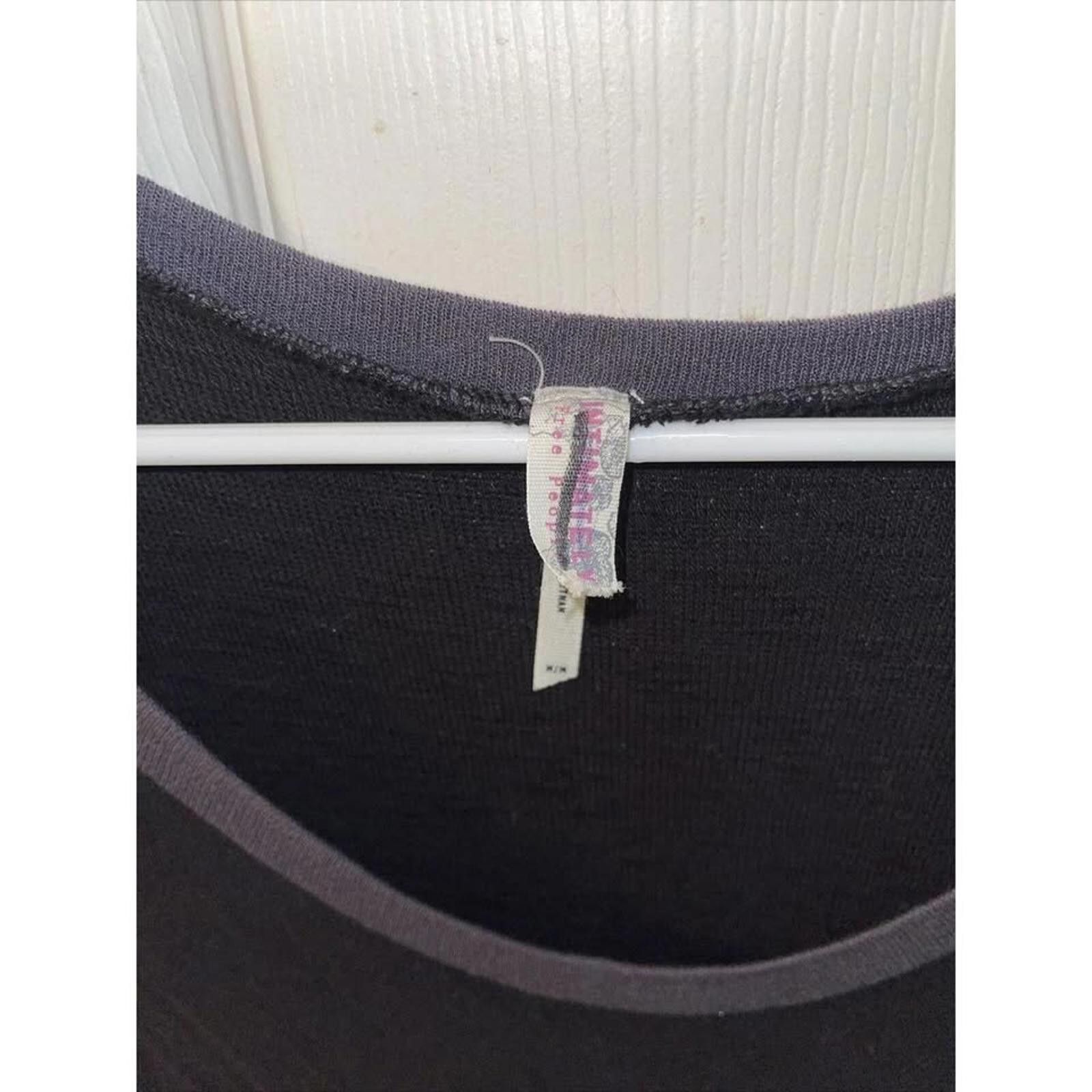 Other Stylish Black Long Sleeve Tunic with Contrast Trim Size M / US 6-8 / IT 42-44 - 2 Thumbnail