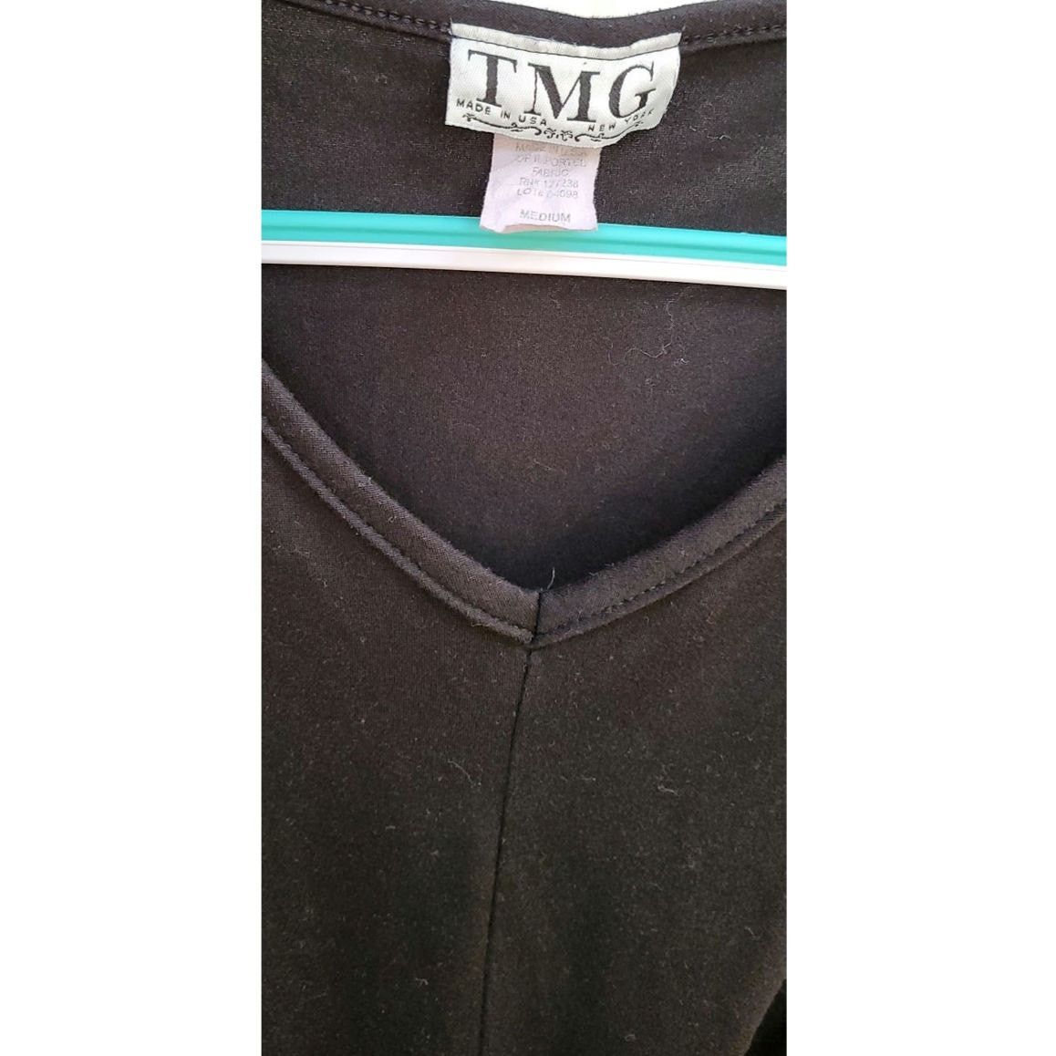 Other TMG New York Black Tie Front Tee Blouse size medium Size M / US 6-8 / IT 42-44 - 6 Thumbnail