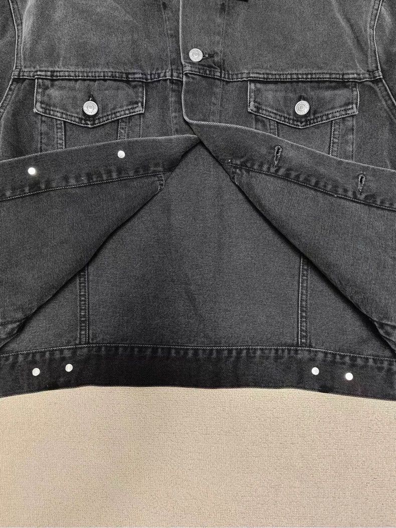 Balenciaga Balenciaga rhinestone logo washed to make old denim jacket- Size US S / EU 44-46 / 1 - 3 Thumbnail