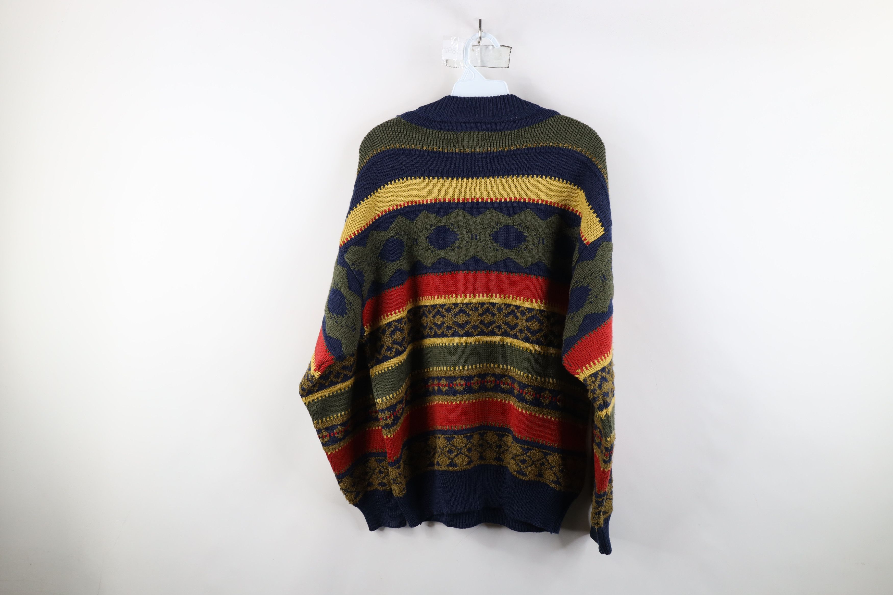 Vintage Vintage 90s Streetwear Fair Isle Wool Blend Knit Sweater Size US S / EU 44-46 / 1 - 7 Thumbnail