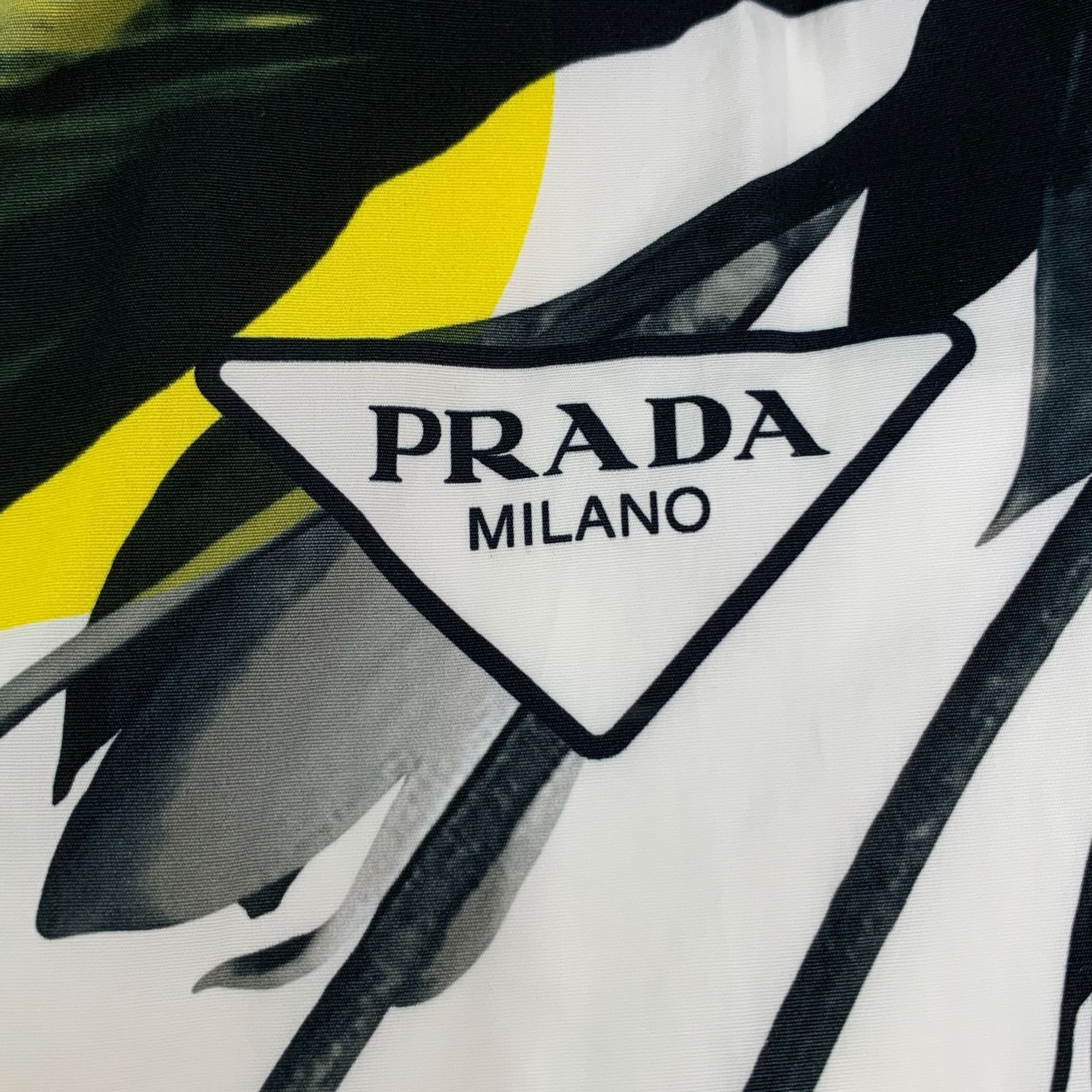 Prada Prada Milano Floral Print Elastic Waist White Shorts Size 38 Size 38" / US 16 / IT 52 - 5 Thumbnail