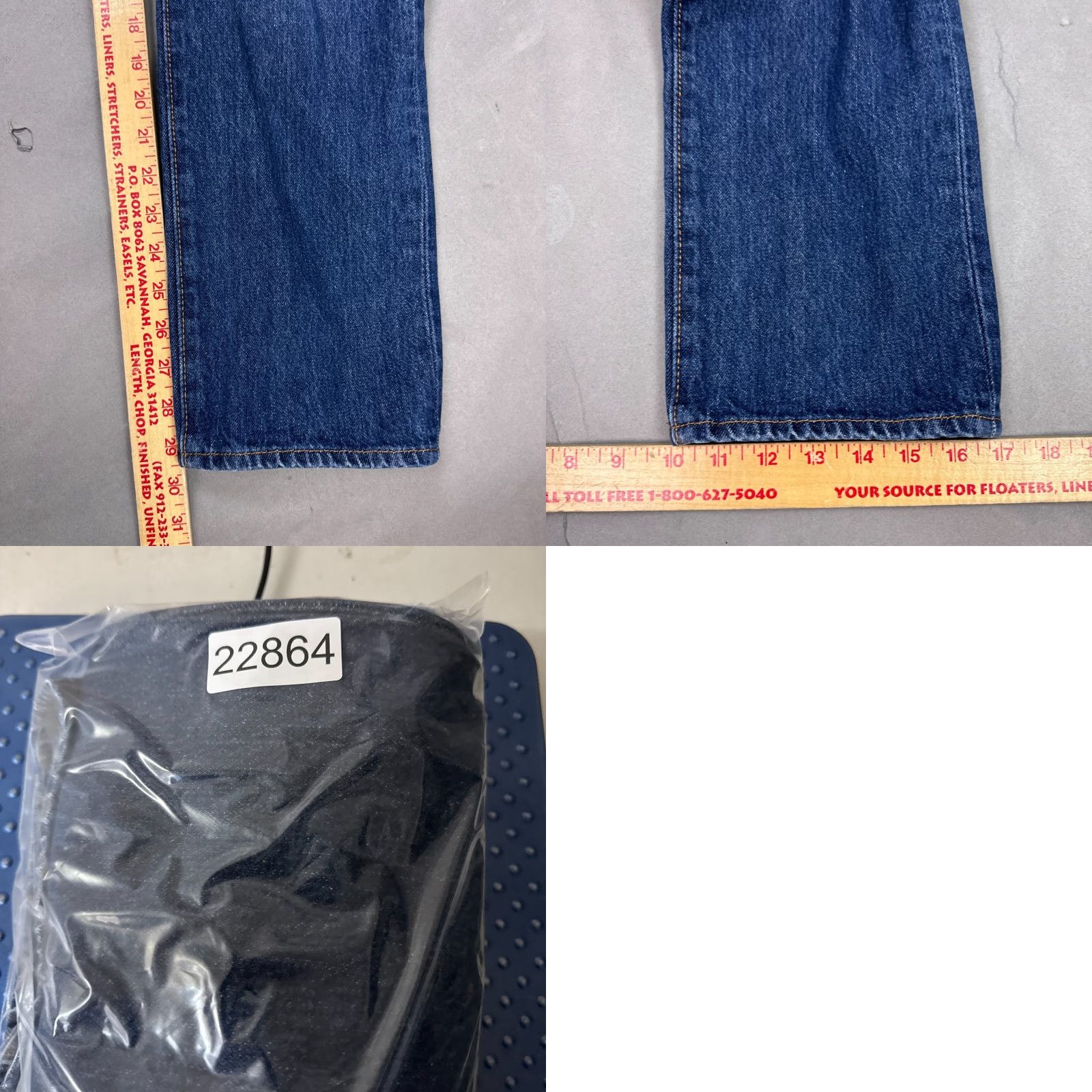 Levi's Levi's 501 Jeans Mens 30x30 Blue Button Fly Denim Straight Pants Jeans Size US 30 / EU 46 - 10 Thumbnail