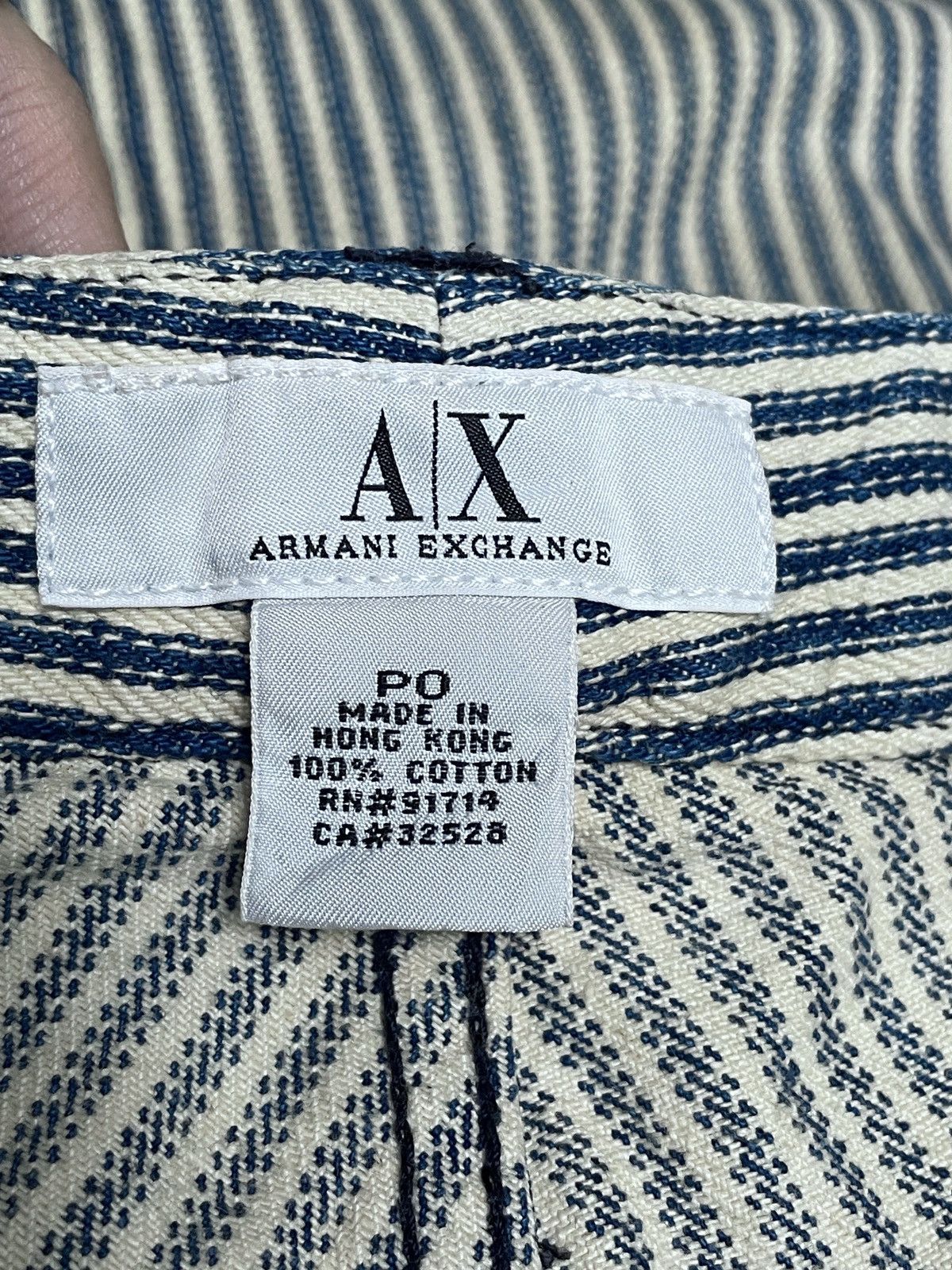 Armani Exchange × Vintage Rare Design Vintage Armani Exchange Hickory Pants 2000s Size US 27 - 6 Thumbnail
