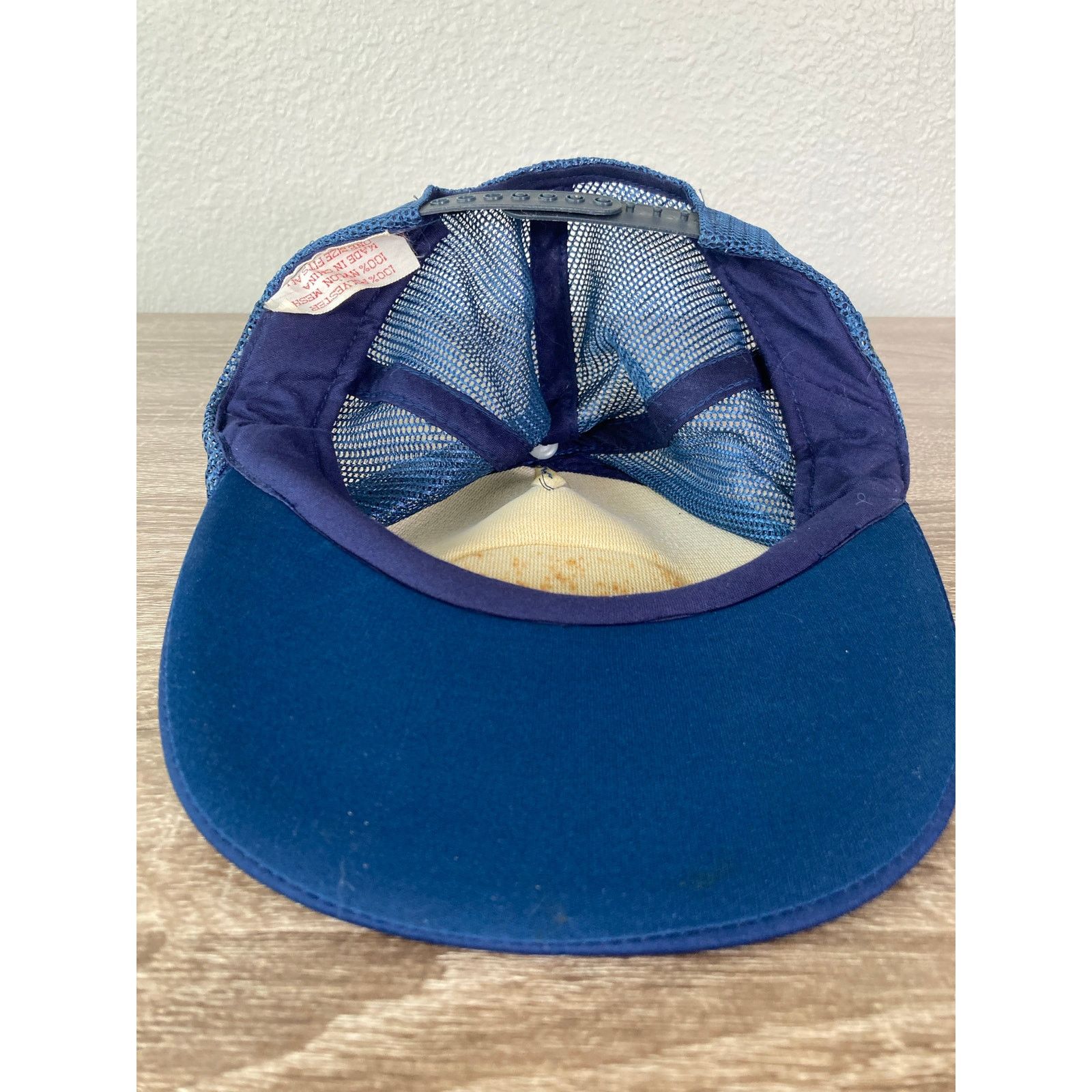 Vintage Vintage Blue Captain Snapback Hat Unisex Nautical 80s Size ONE SIZE - 4 Thumbnail