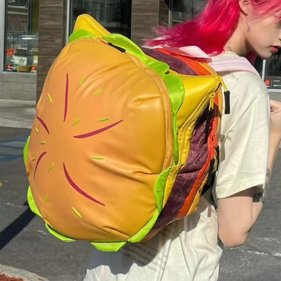Japanese Brand Hamburger backpack Size ONE SIZE - 1 Thumbnail