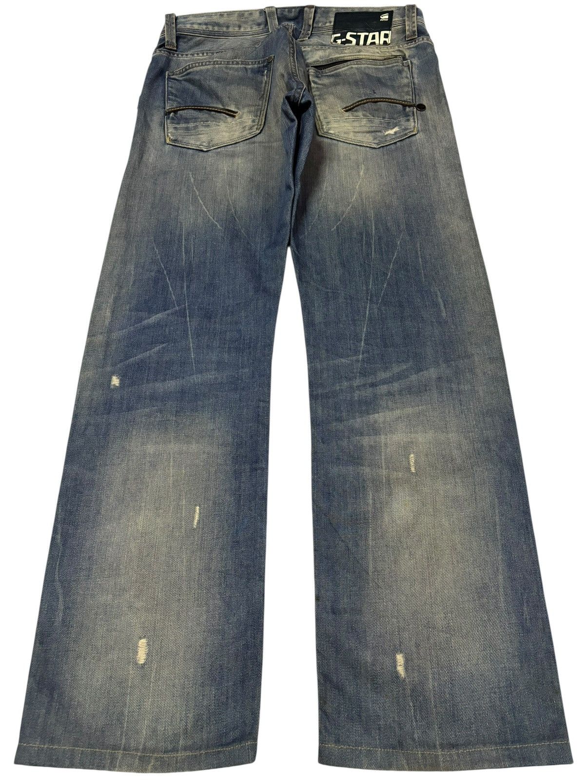 G-Star Vtg Y2k G Raw G-Star Distressed Mud Wash Jeans Size US 32 / EU 48 - 2 Thumbnail