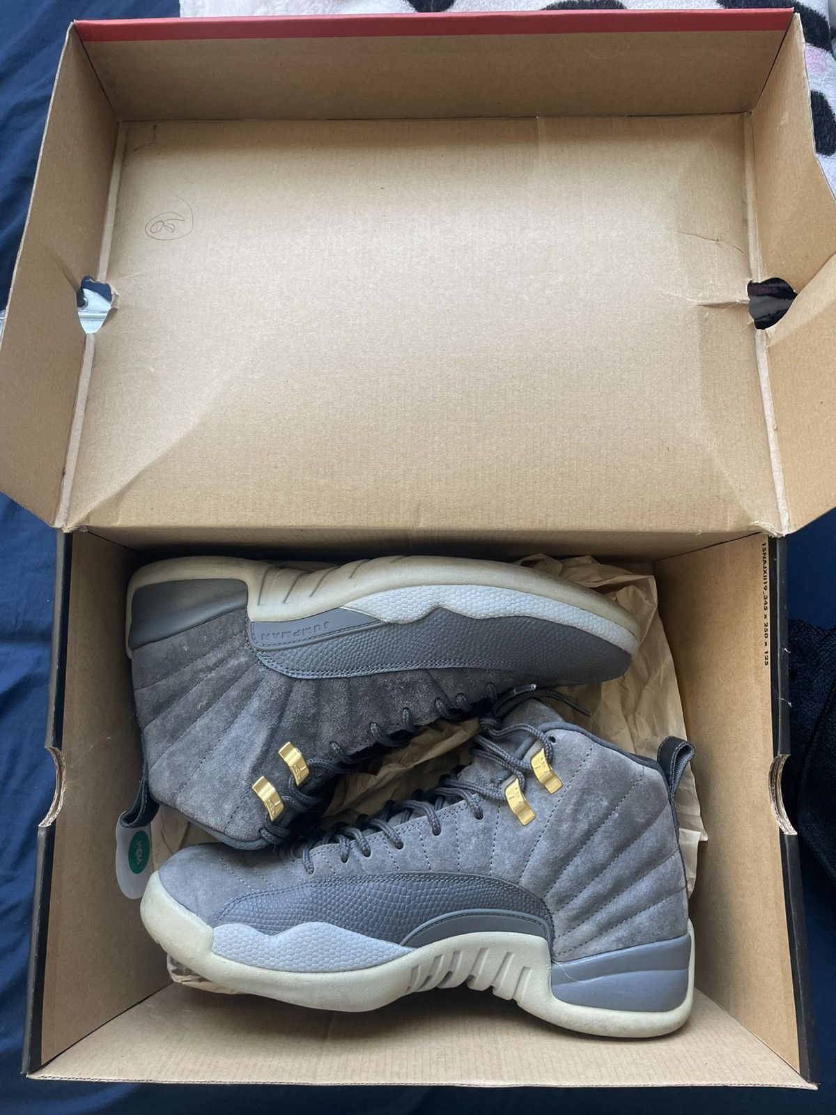 Jordan Brand Air Jordan 12 Retro Dark Grey Size US 8.5 / EU 41-42 - 3 Thumbnail