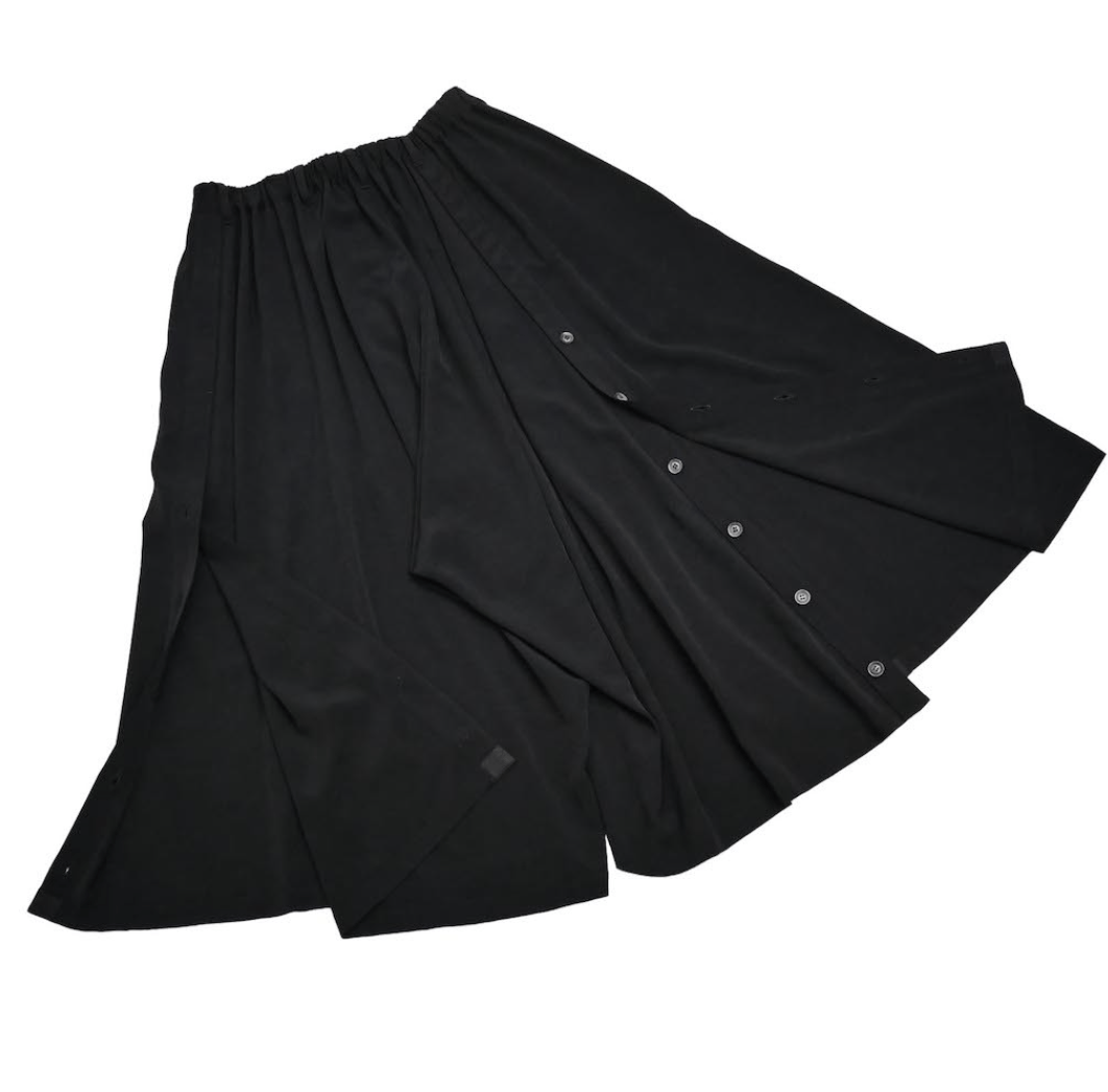 Yohji Yamamoto B Yohji Yamamoto - Front/Back Buttons slit Wide Pants Size US 30 / EU 46 - 9 Thumbnail