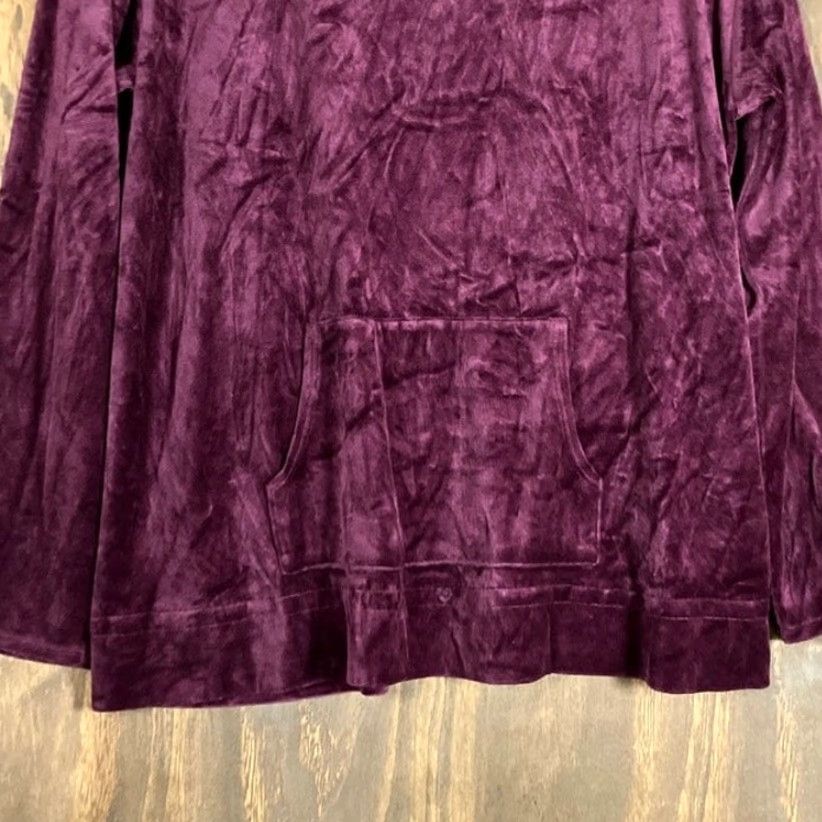 J. Jill Pure Jill Womens Sweater Burgundy Velvet Pullover Soft Pima Modal Blend XL Size XL / US 12-14 / IT 48-50 - 3 Thumbnail