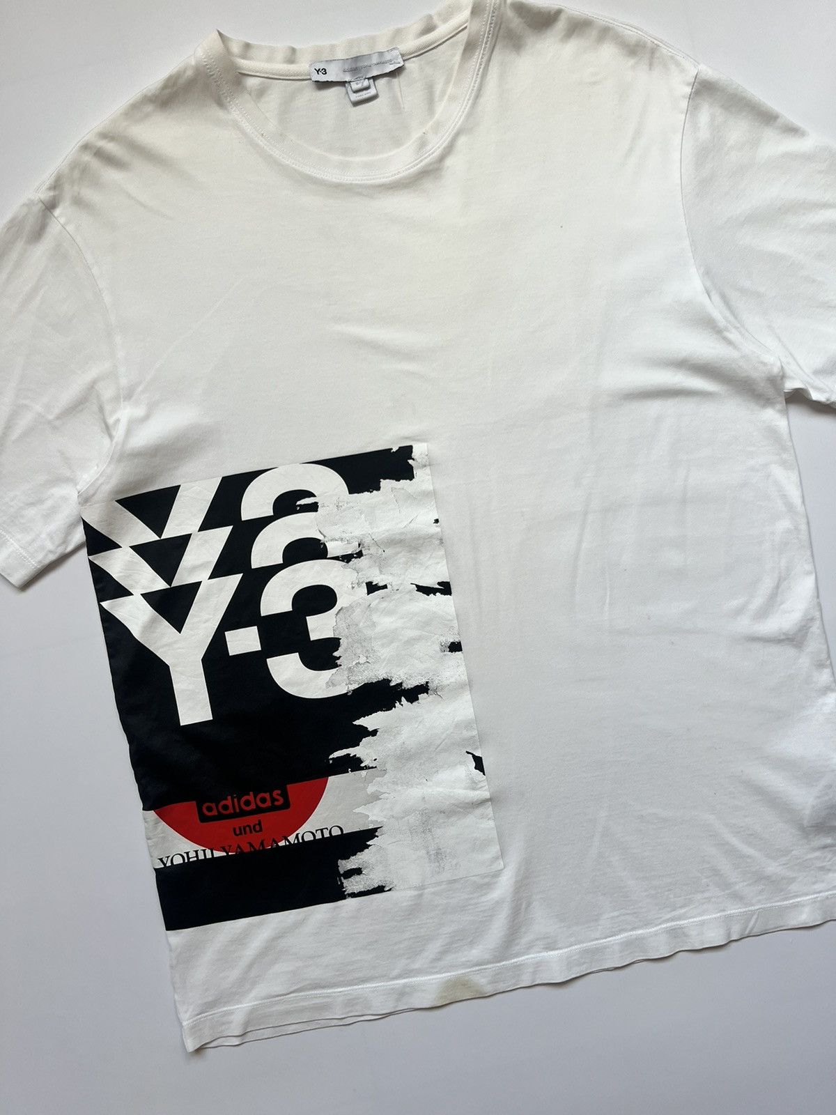 Adidas Adidas Y-3 Yohji Yamamoto Tees Size US M / EU 48-50 / 2 - 4 Thumbnail