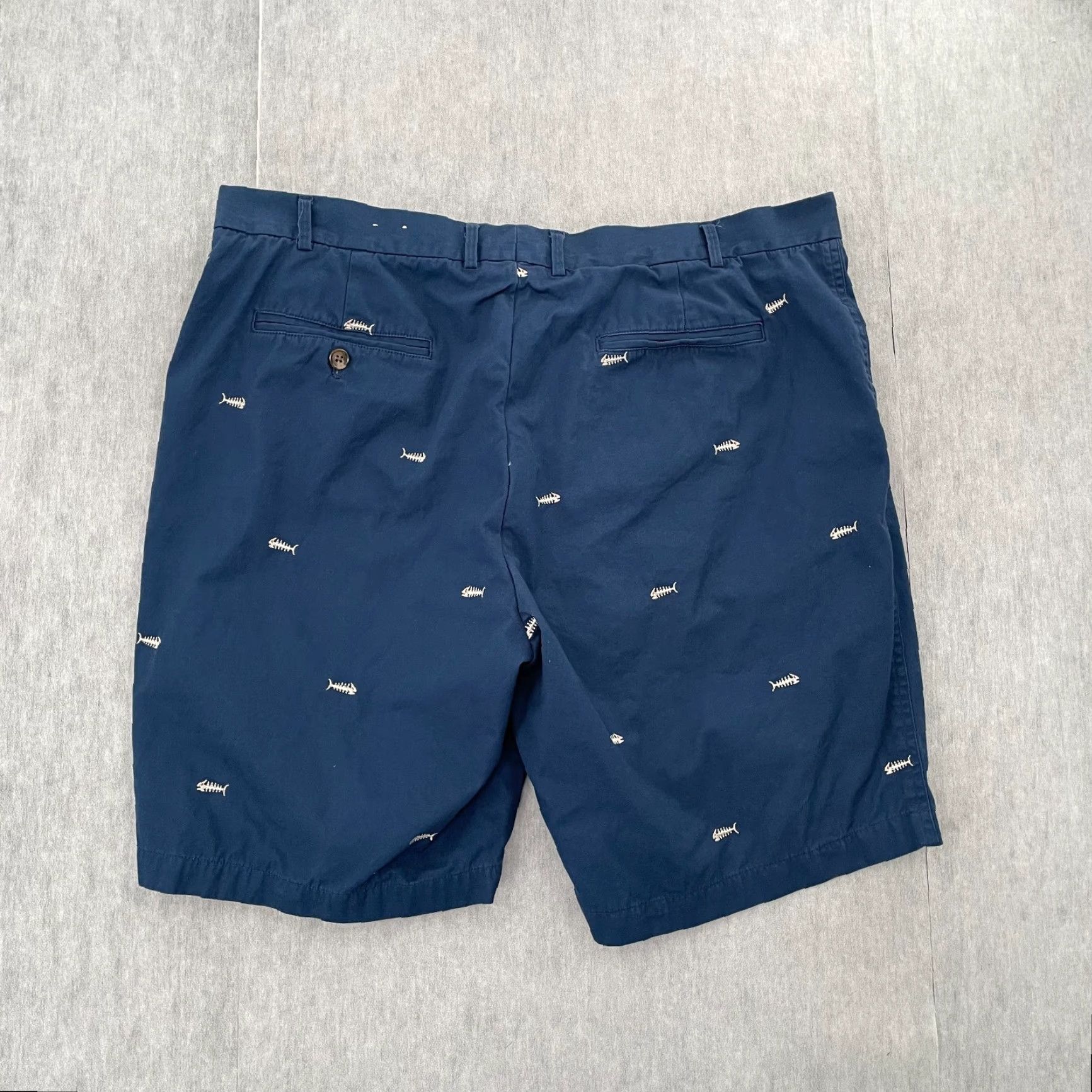 J.McLaughlin Vintage J. McLaughlin Cotton Shorts Men 40 Blue Embroidered Bonefish Casual Golf Size US 40 / EU 56 - 2 Thumbnail