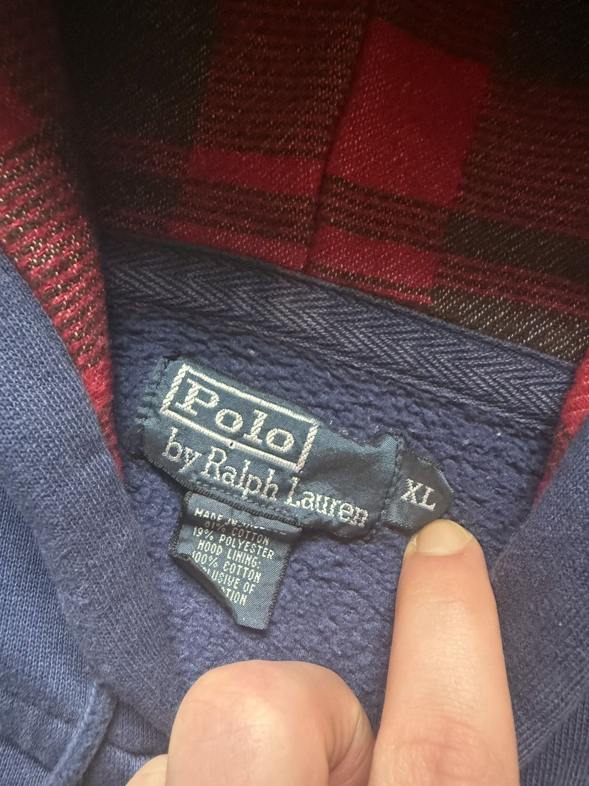 Polo Ralph Lauren Vintage Polo Ralph Lauren Full Zip Hoodie Talon Zipper Size US XL / EU 56 / 4 - 2 Thumbnail