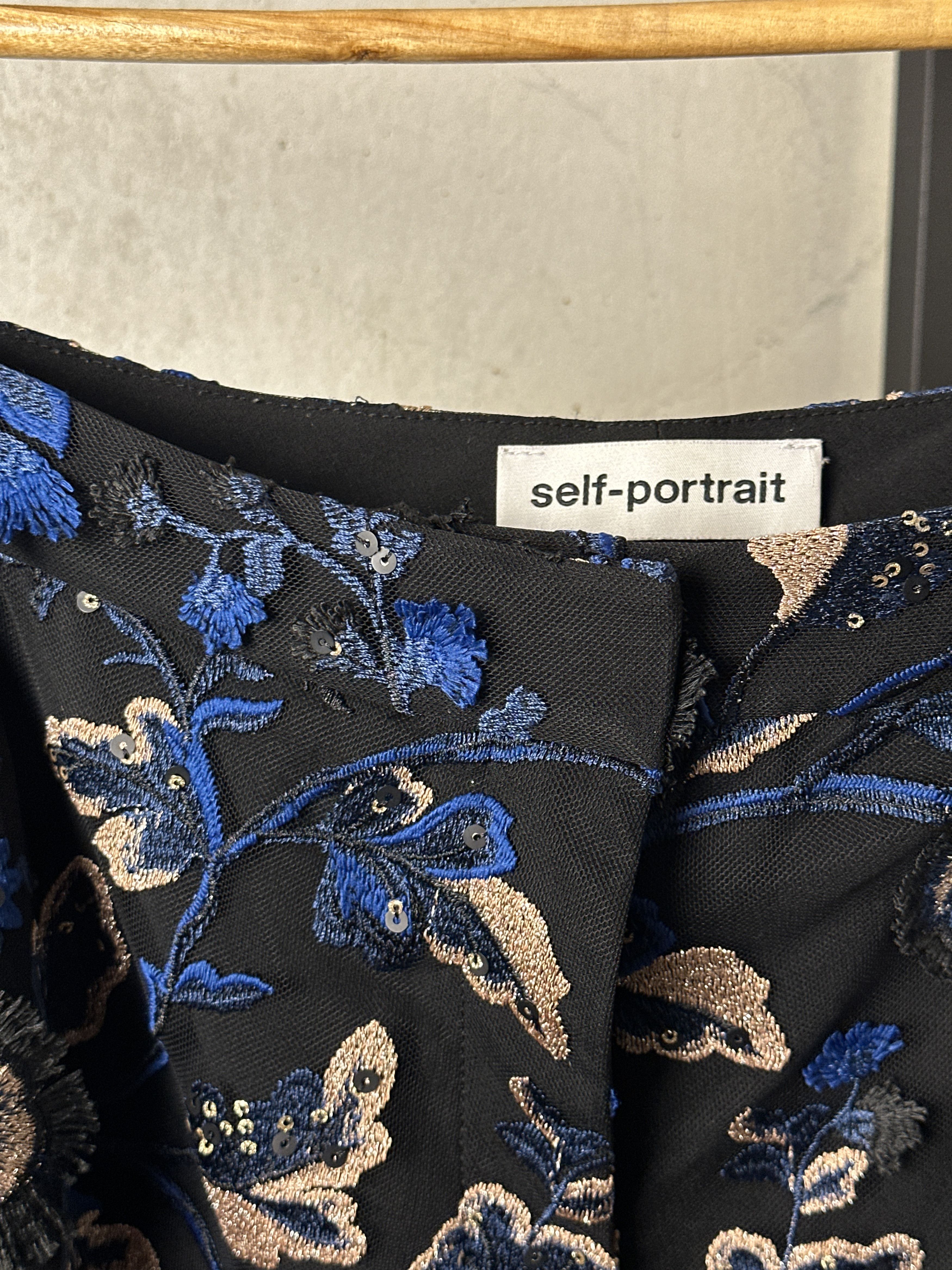 Self-Portrait Self-Portrait Floral Print Wide Leg Pants Size 26" / US 2 / IT 38 - 7 Thumbnail