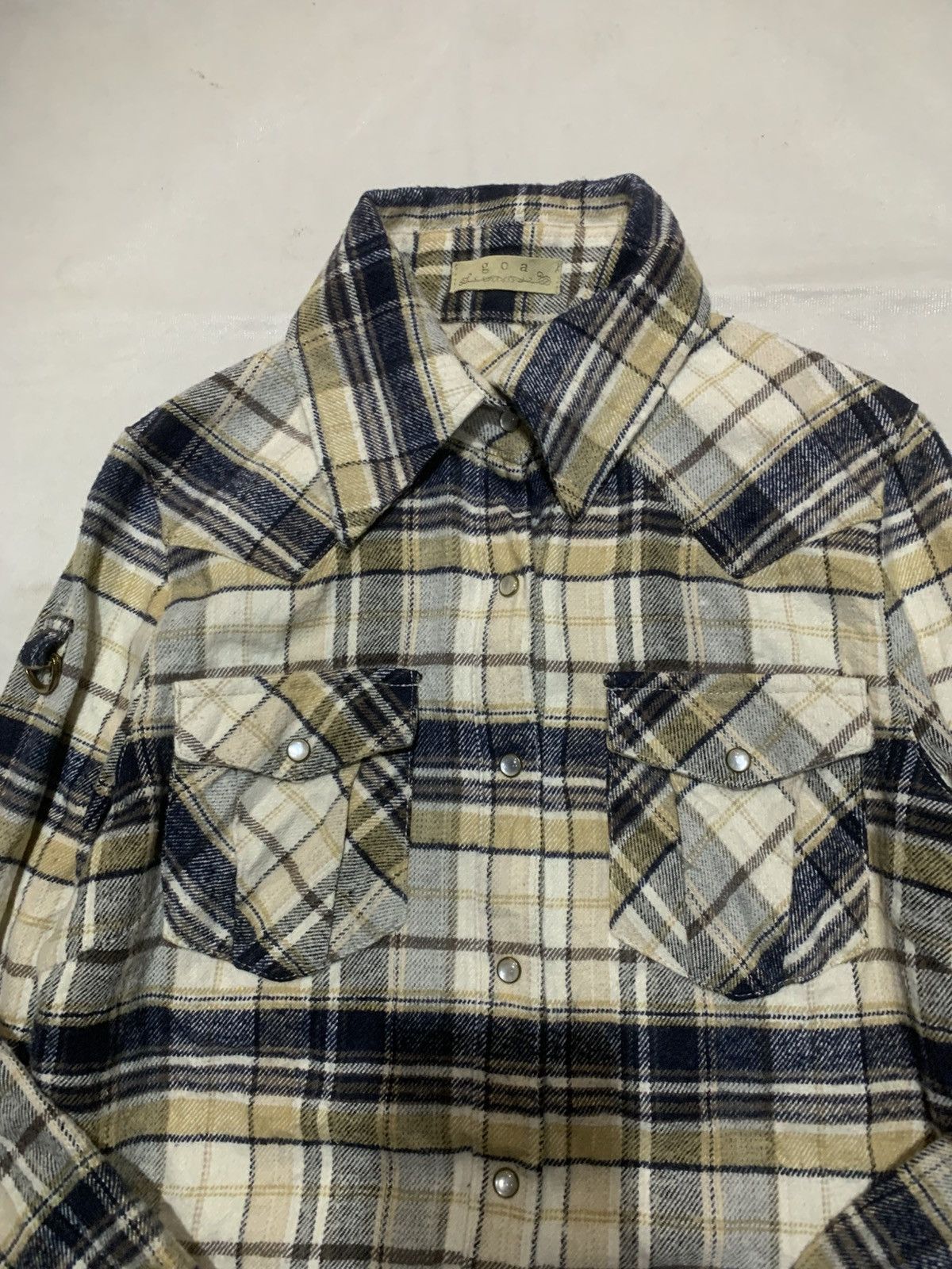 GOA GOA Women Vintage Cowboy Buttons Flannel Size S / US 4 / IT 40 - 9 Thumbnail