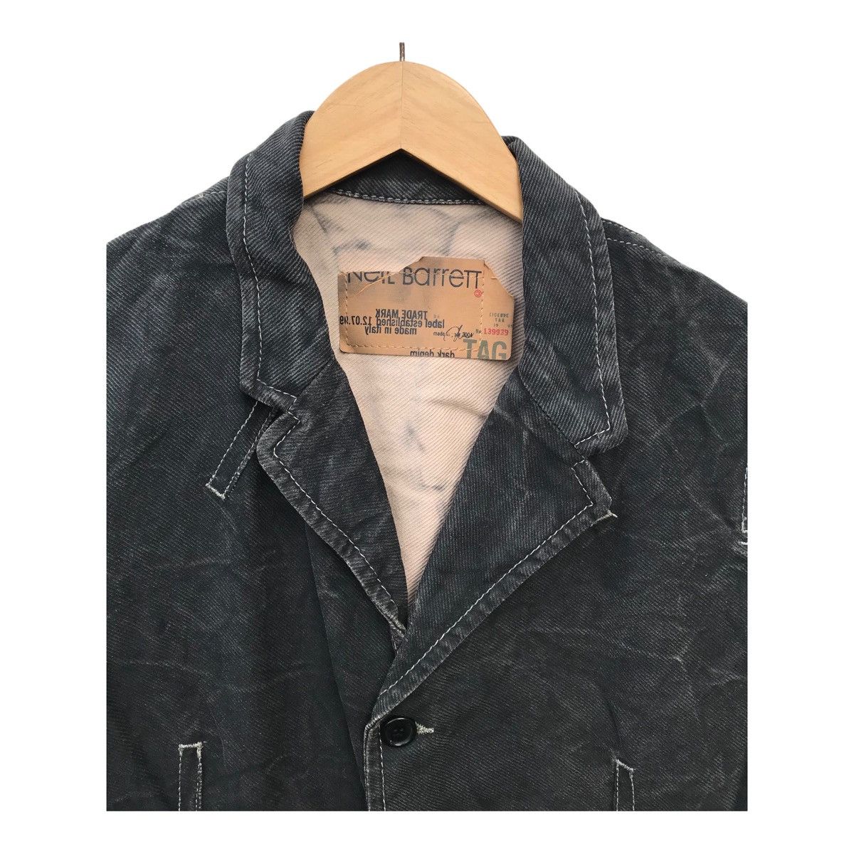 Neil Barrett Neil Barrett Bleached Casual Jacket Coat Size US S / EU 44-46 / 1 - 5 Thumbnail
