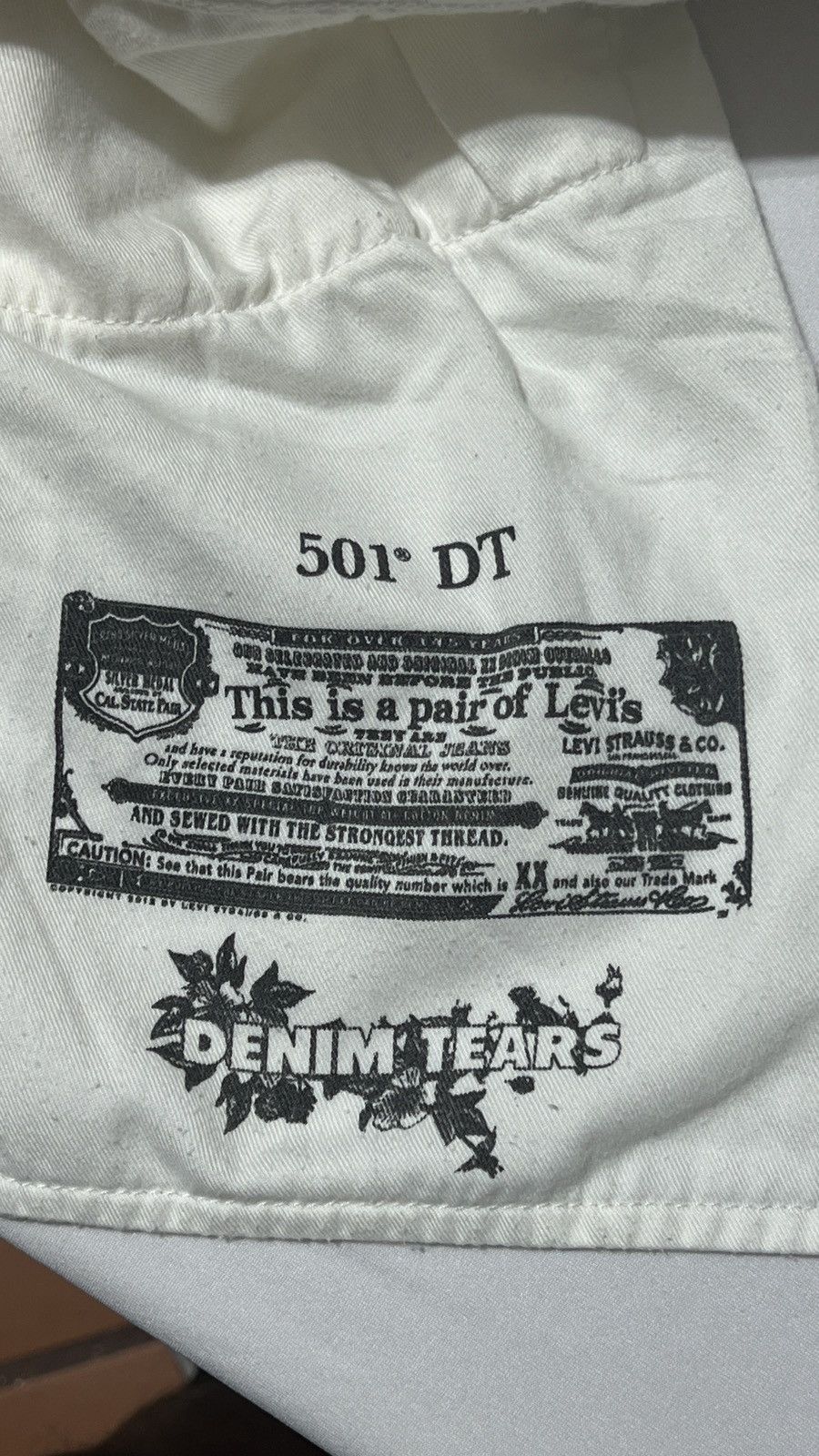 DENIM TEARS Denim Tears White Jeans Size US 33 - 14 Thumbnail