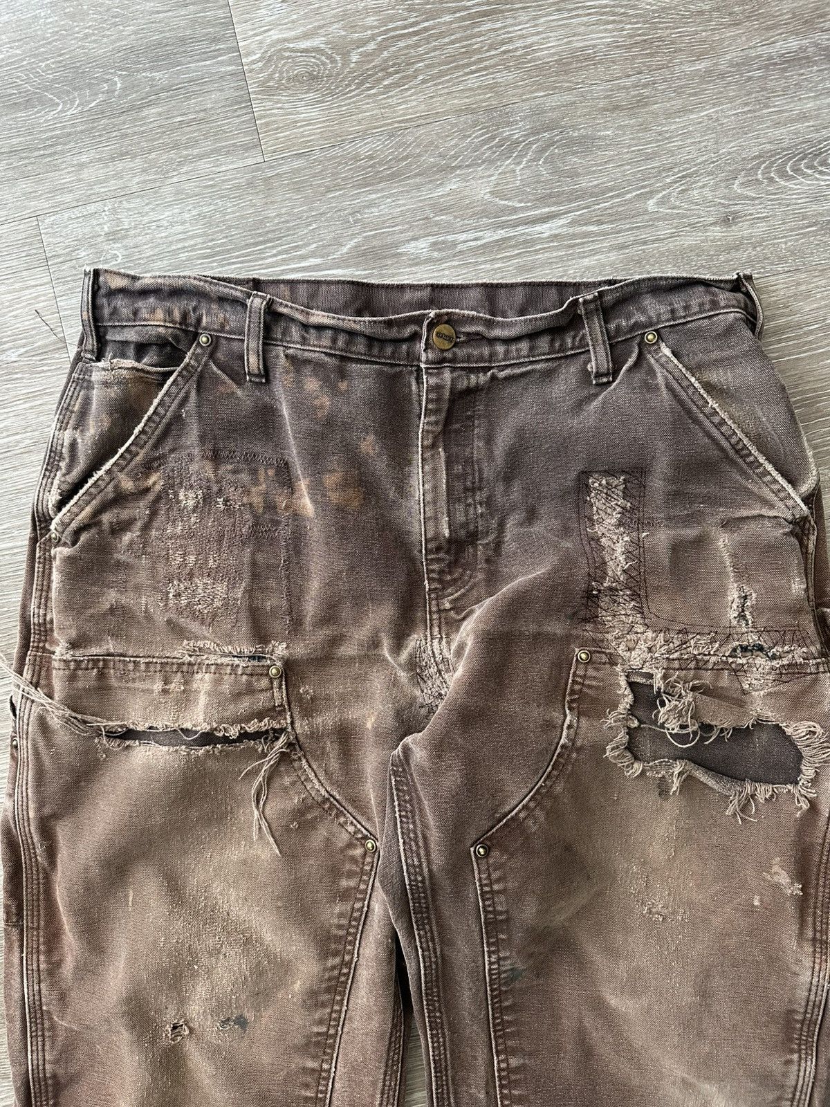 Carhartt Thrashed Vintage Carhartt double knee Size US 36 / EU 52 - 4 Thumbnail