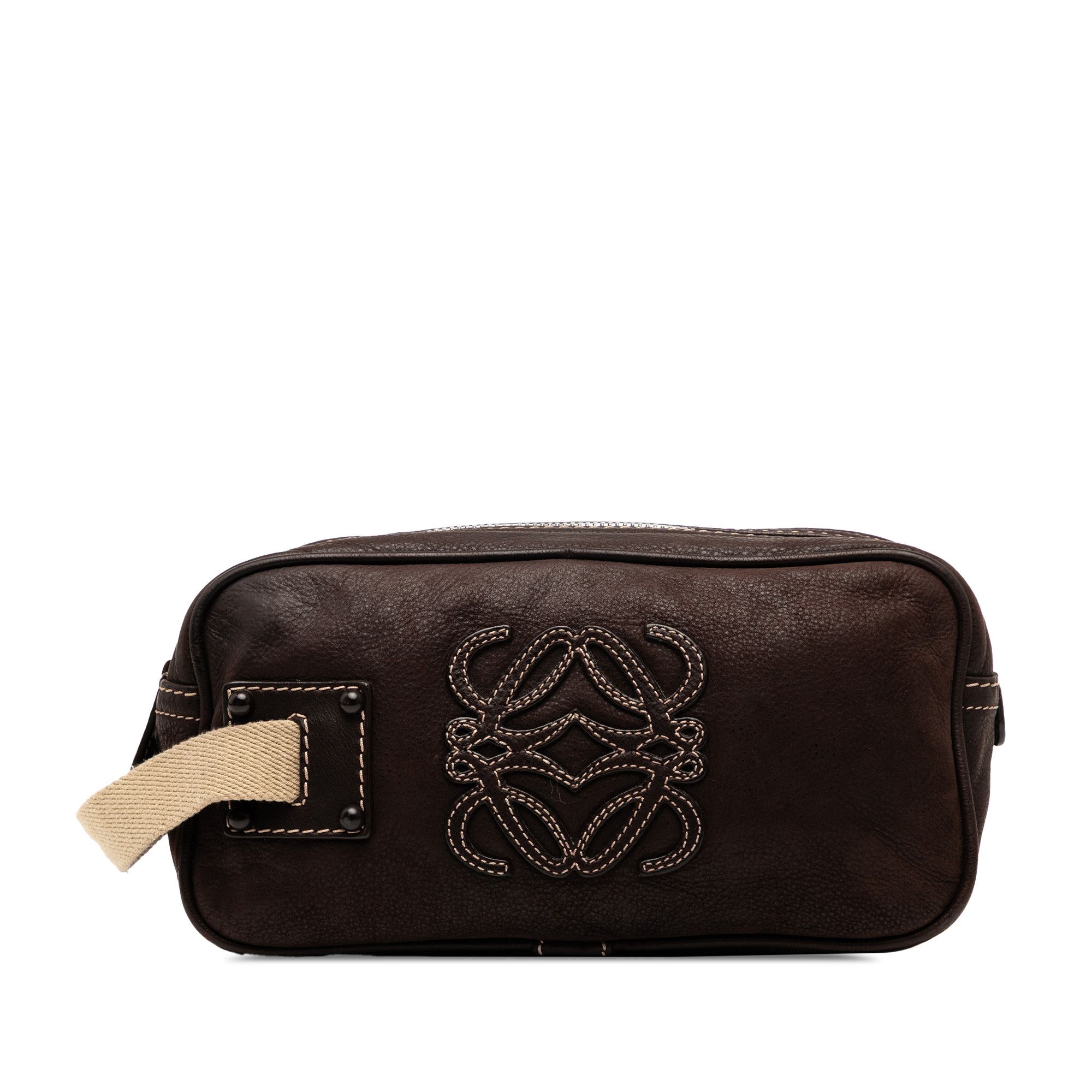 Loewe LOEWE Nubuck Anagram Clutch Size ONE SIZE - 1 Thumbnail