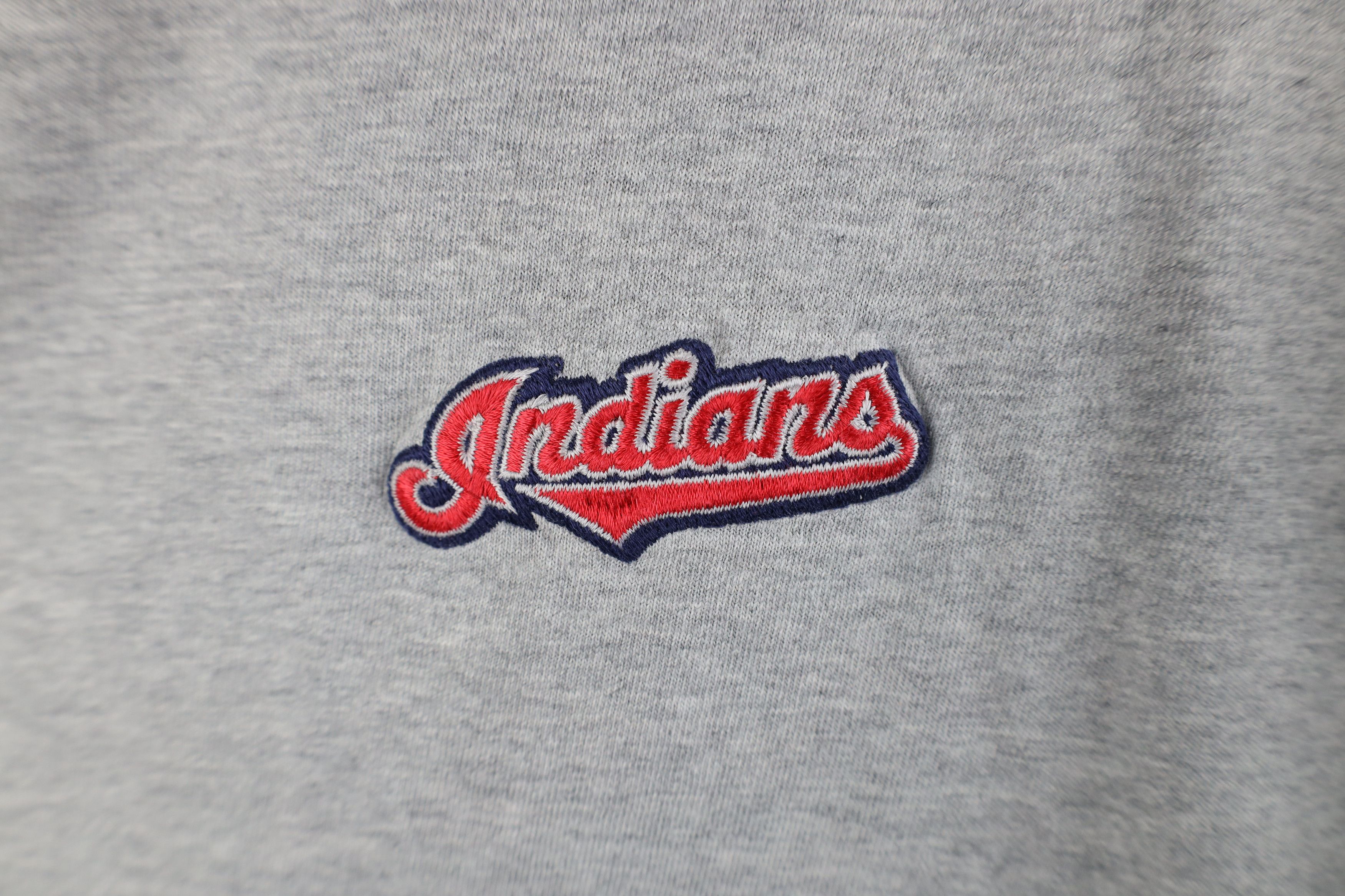 Lands' End × Vintage Vintage 90s Lands End Cleveland Indians Baseball T-Shirt Size US XL / EU 56 / 4 - 4 Thumbnail