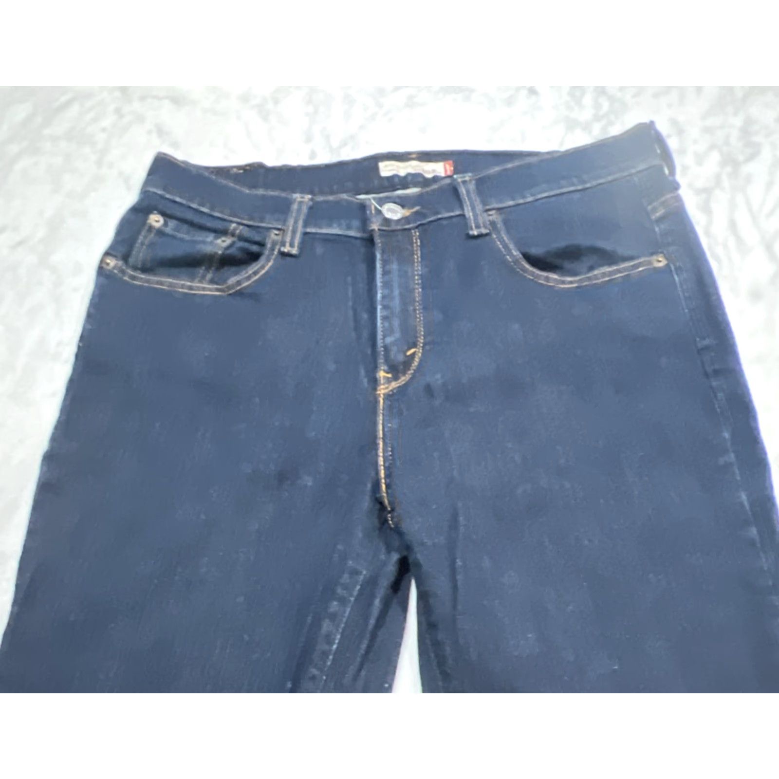 Levi's LEVI'S 505 Jeans WOMEN'S 10 Straight Leg Cotton Spandex Mid Rise 32W 32L Dark Blue - Levi's 505 - 90s USA Theme, Regular Fit, Jeans Size 32" / US 10 / IT 46 - 7 Thumbnail