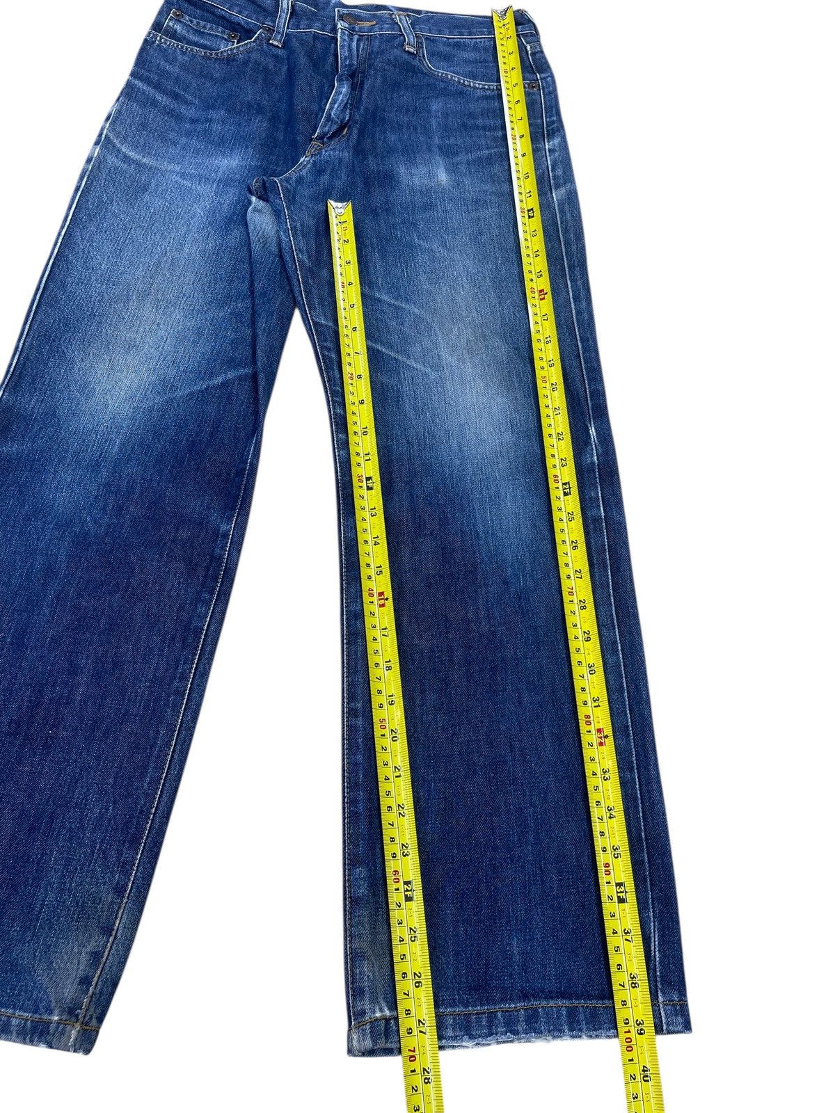 Edwin Edwin Blue Wash Whiskered Style Straight Leg jeans Size US 31 - 8 Thumbnail