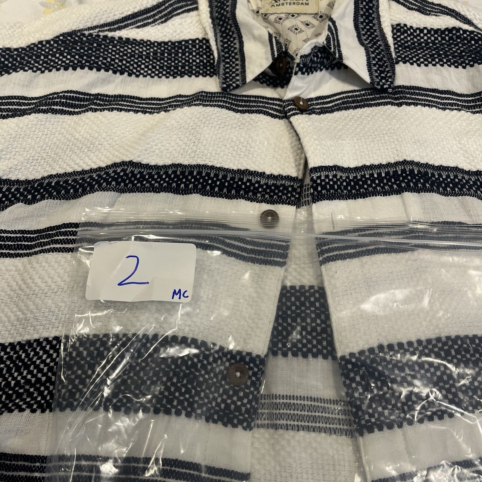 Scotch & Soda Scotch & Soda men's M Basketweave voile button up shirt Size US M / EU 48-50 / 2 - 10 Thumbnail