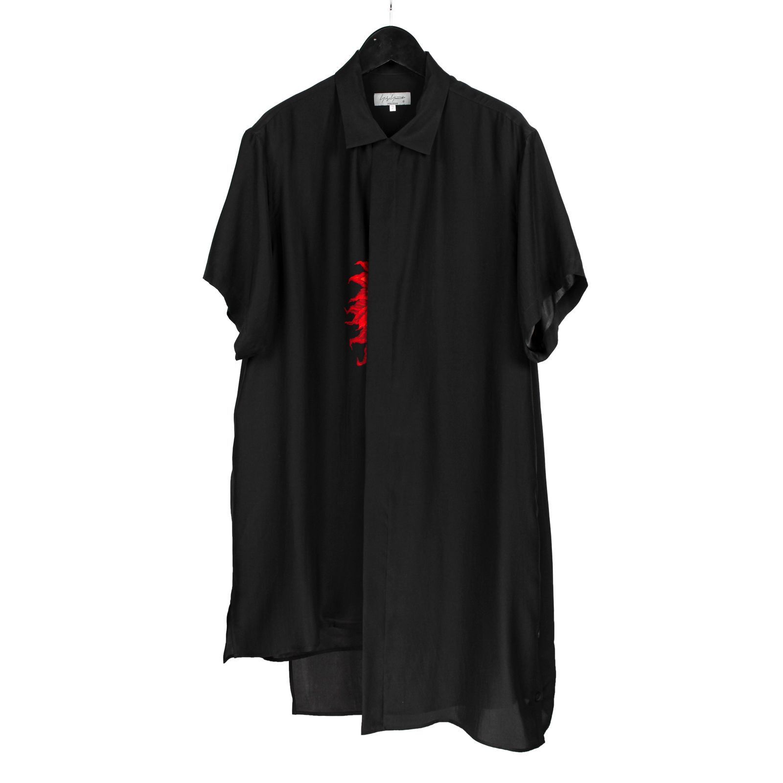 Yohji Yamamoto Yohji Yamamoto Pour Homme - Silk Dahlia Layered Aloha Blouse Size US M / EU 48-50 / 2 - 15 Thumbnail