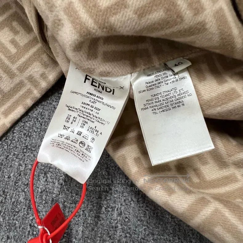 Fendi Fendi Lined Printed Wool Coat Size XS / US 0-2 / IT 36-38 - 6 Thumbnail
