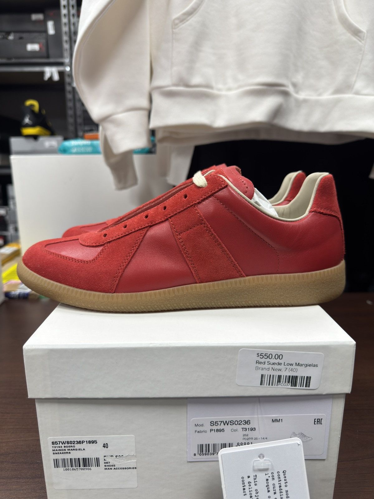 Maison Margiela Maison Margiela Replicas Red Size US 7 / EU 40 - 3 Thumbnail