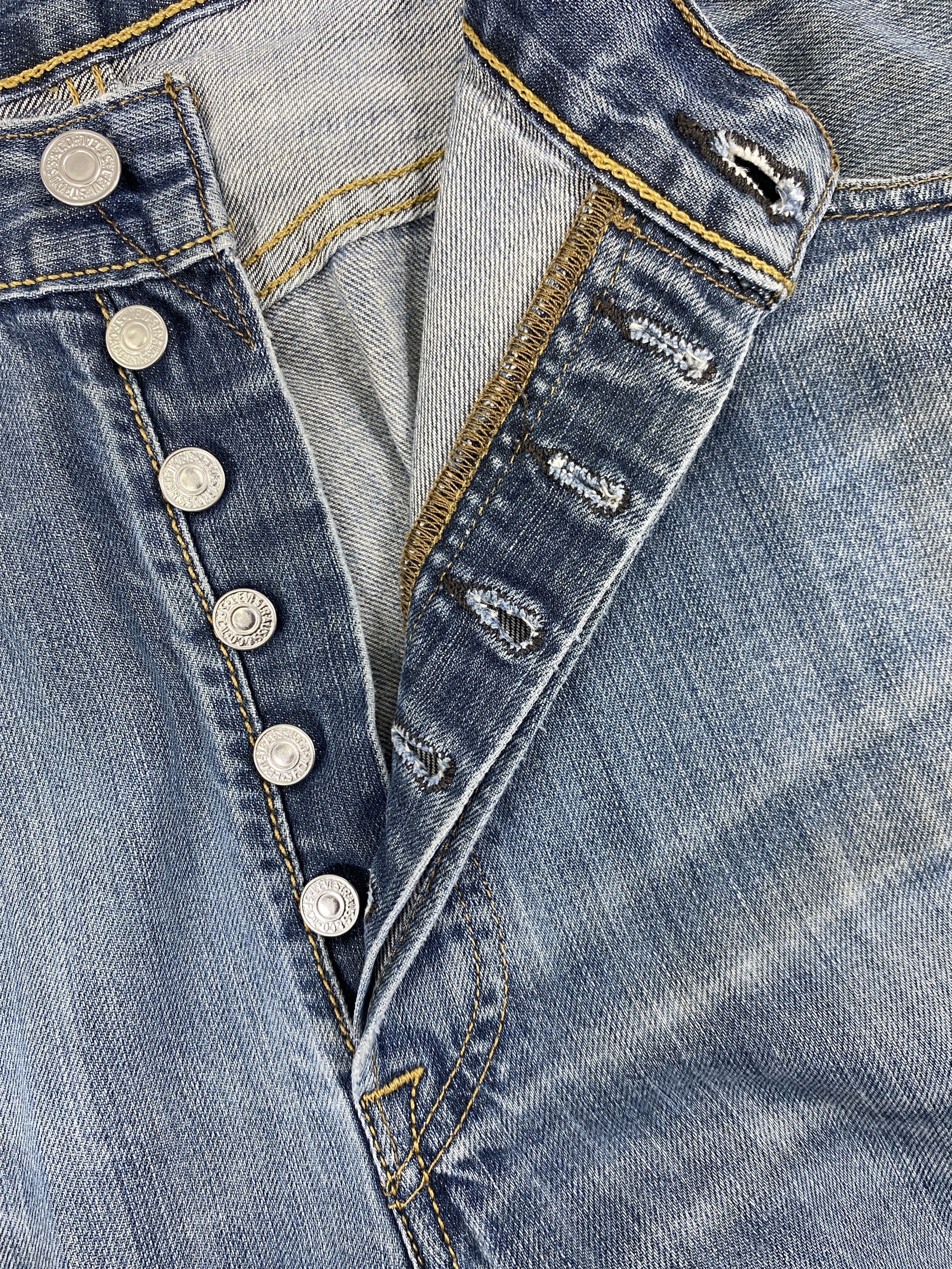 Levi's Distressed Blue Vintage Levi's 39x31 Denim -JN1475 Size US 39 - 6 Thumbnail
