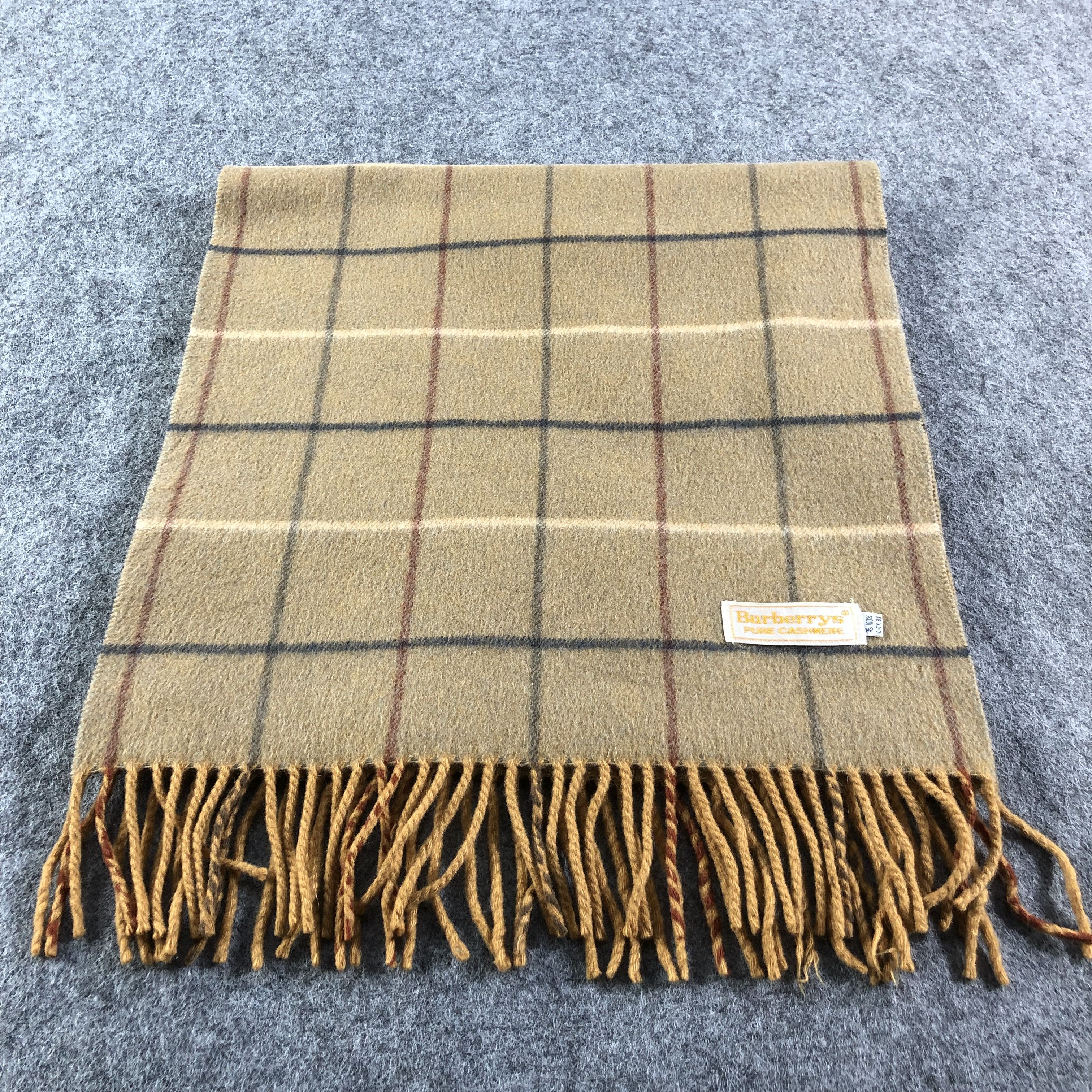 Burberry Burberrys Nova Check Cashmere Scarf Muffler V1612 Size ONE SIZE - 3 Thumbnail