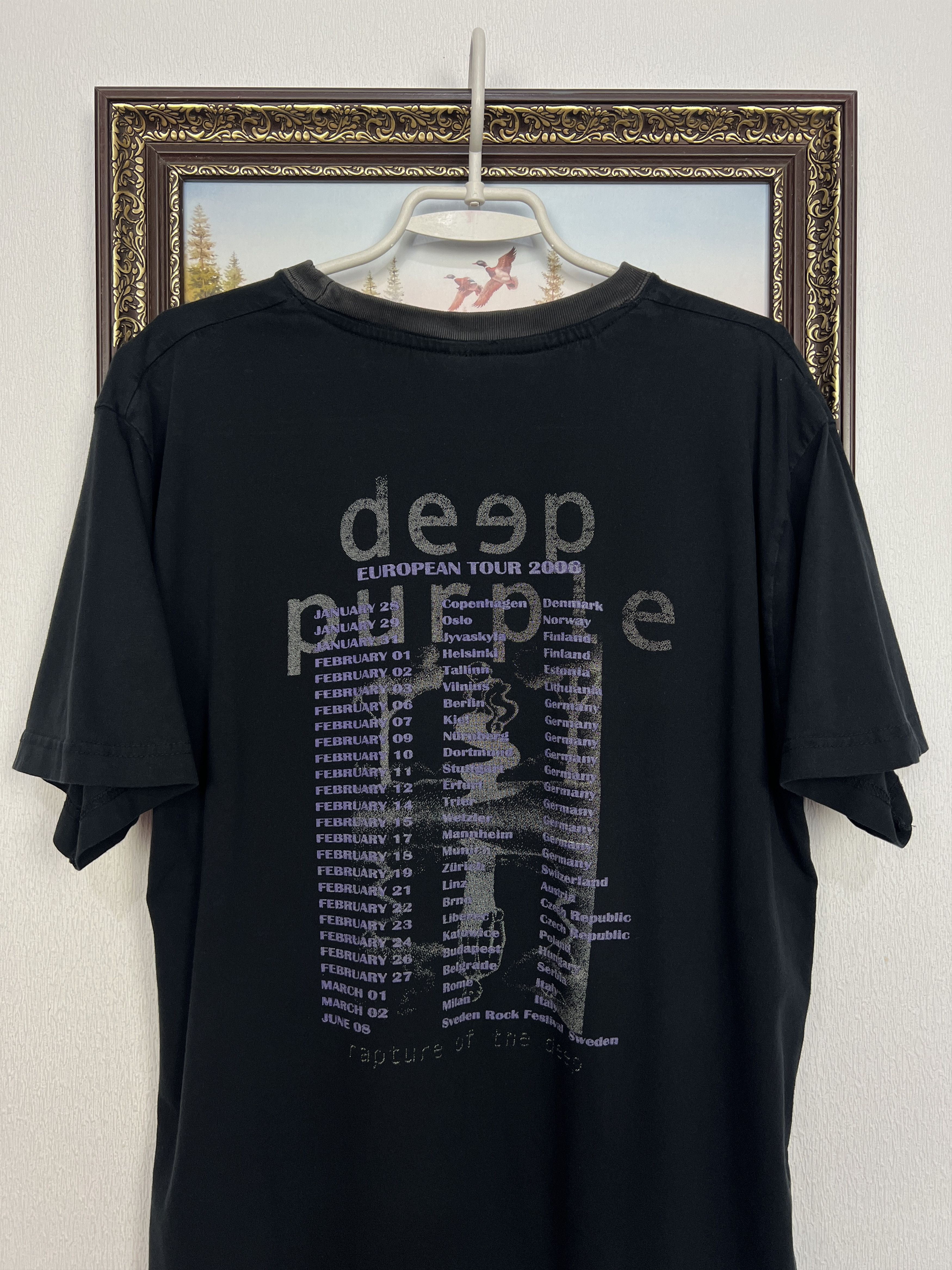Vintage Deep Purple Shirt Rapture of the Deep Over Print Tour Tee Size US L / EU 52-54 / 3 - 7 Thumbnail