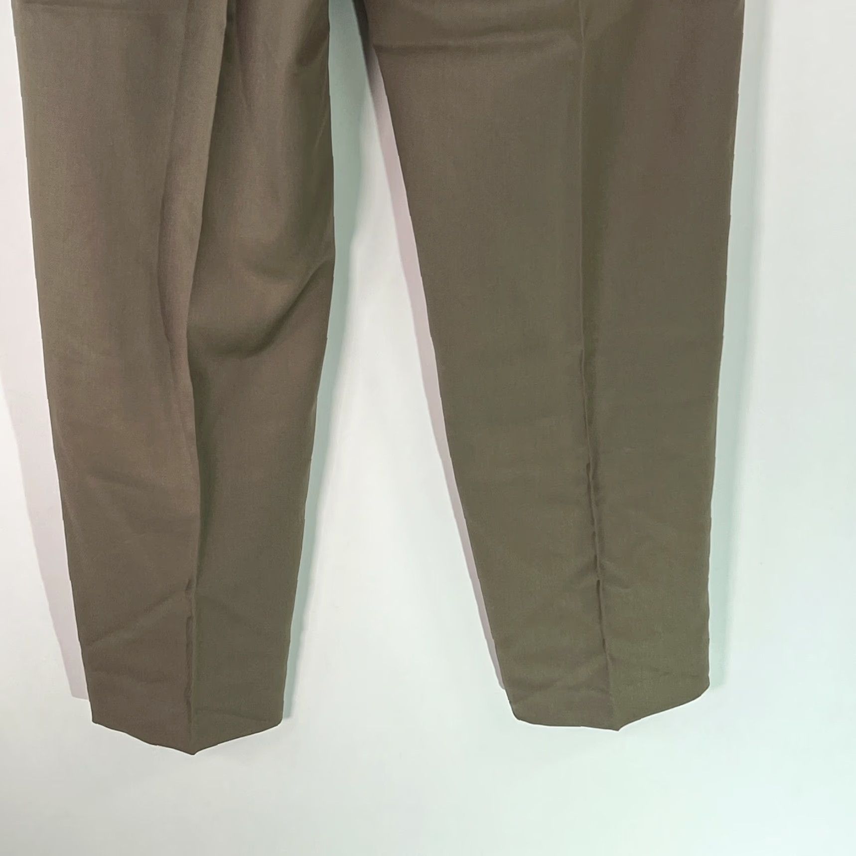 Alfani Alfani Mens Dress Pants Flat Front Straight Leg Wool Tan Size 34X34 Regular Inseam 34 Belt Loops Pockets Dry-Clean Only Mens Size US 34 / EU 50 - 6 Thumbnail