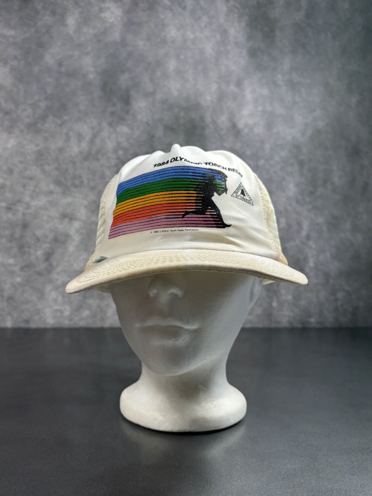 Levi's Vintage Levi's Trucker Hat 1984 Olympics Torch Staff Promo Size ONE SIZE - 15 Thumbnail