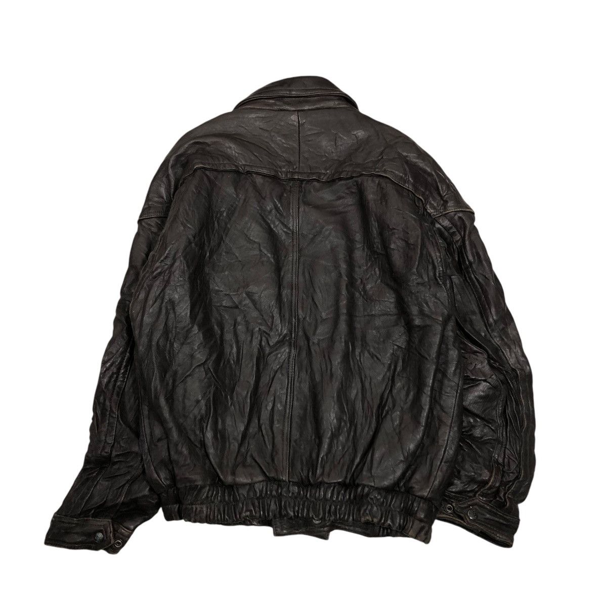 Japanese Brand 🔥VTG GENUINE LEATHER JACKET BIKER BONNEZ VOW ISSEY MIYAKE Size US L / EU 52-54 / 3 - 2 Thumbnail