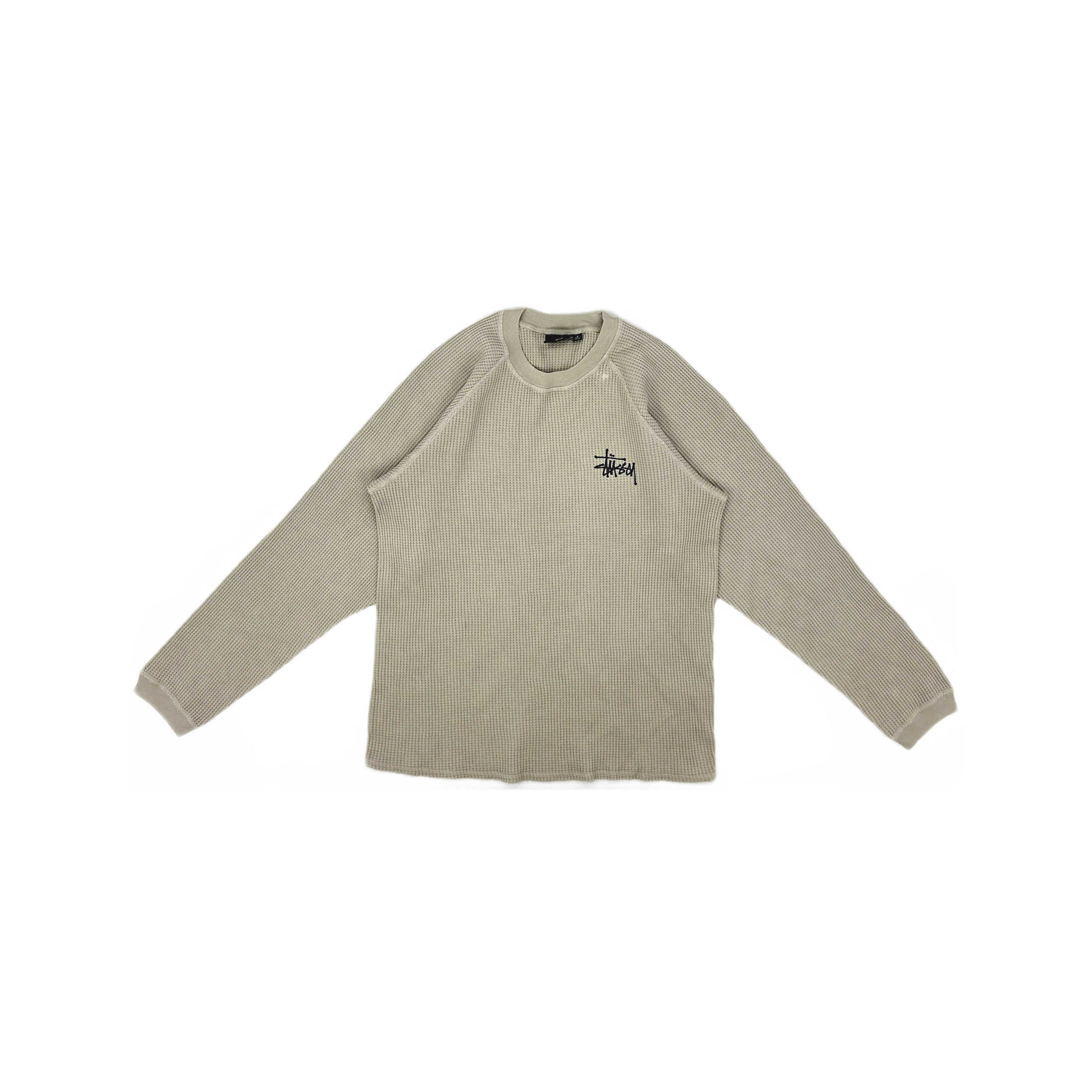 Stussy Stussy Waffle Knit Logo Long Sleeve Tee Size S Size US S / EU 44-46 / 1 - 1 Thumbnail