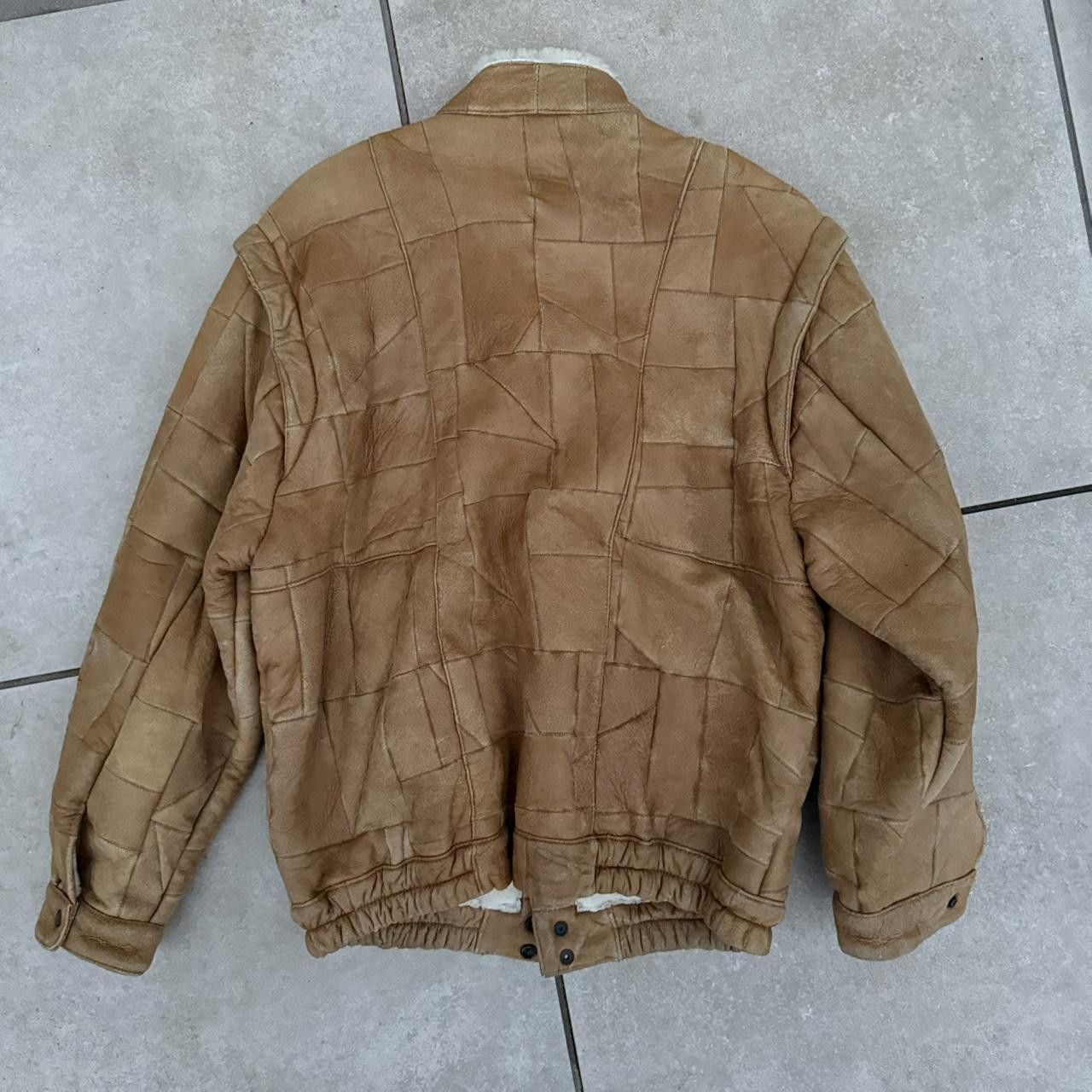 Vintage Vintage Real Leather Jacket Retro 90s Brown Sherpa Size US L / EU 52-54 / 3 - 5 Thumbnail
