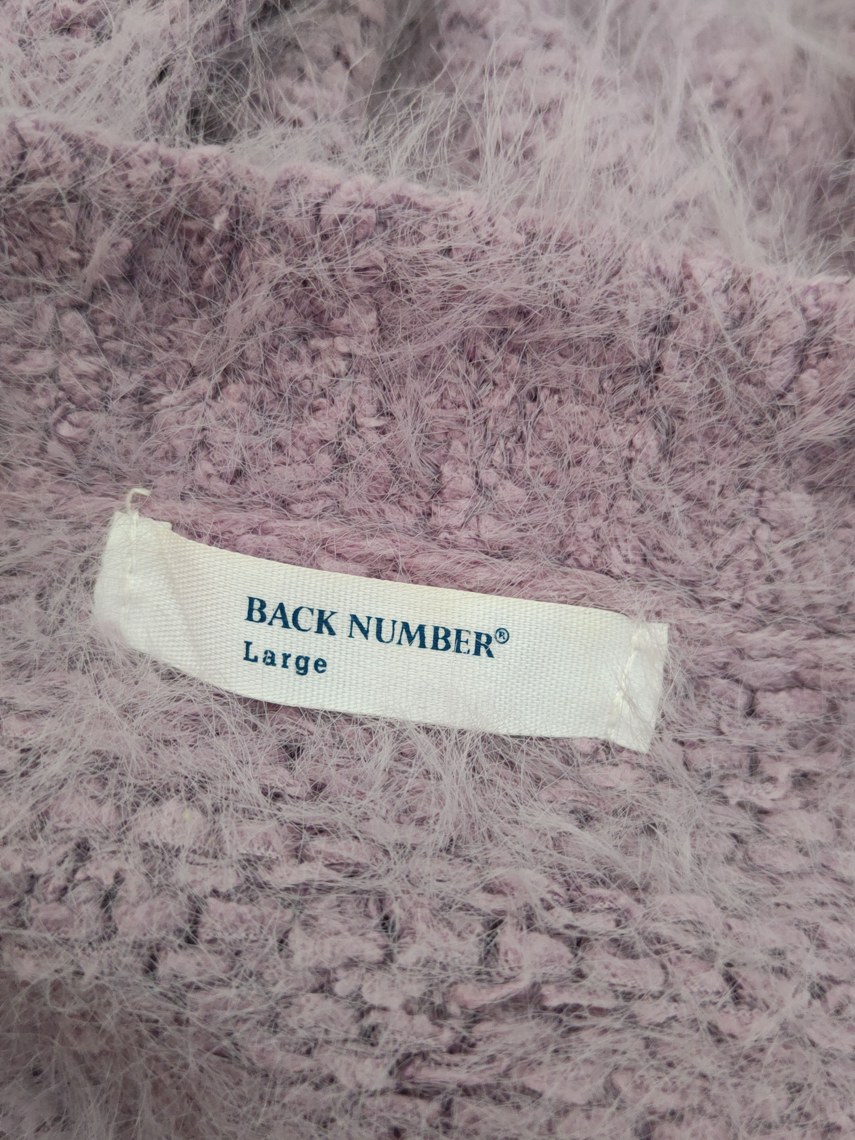 Homespun Knitwear × Japanese Brand Back Number Purple Shag Shaggy Fur Mohair Knitwear #S1920 Size L / US 10 / IT 46 - 12 Thumbnail
