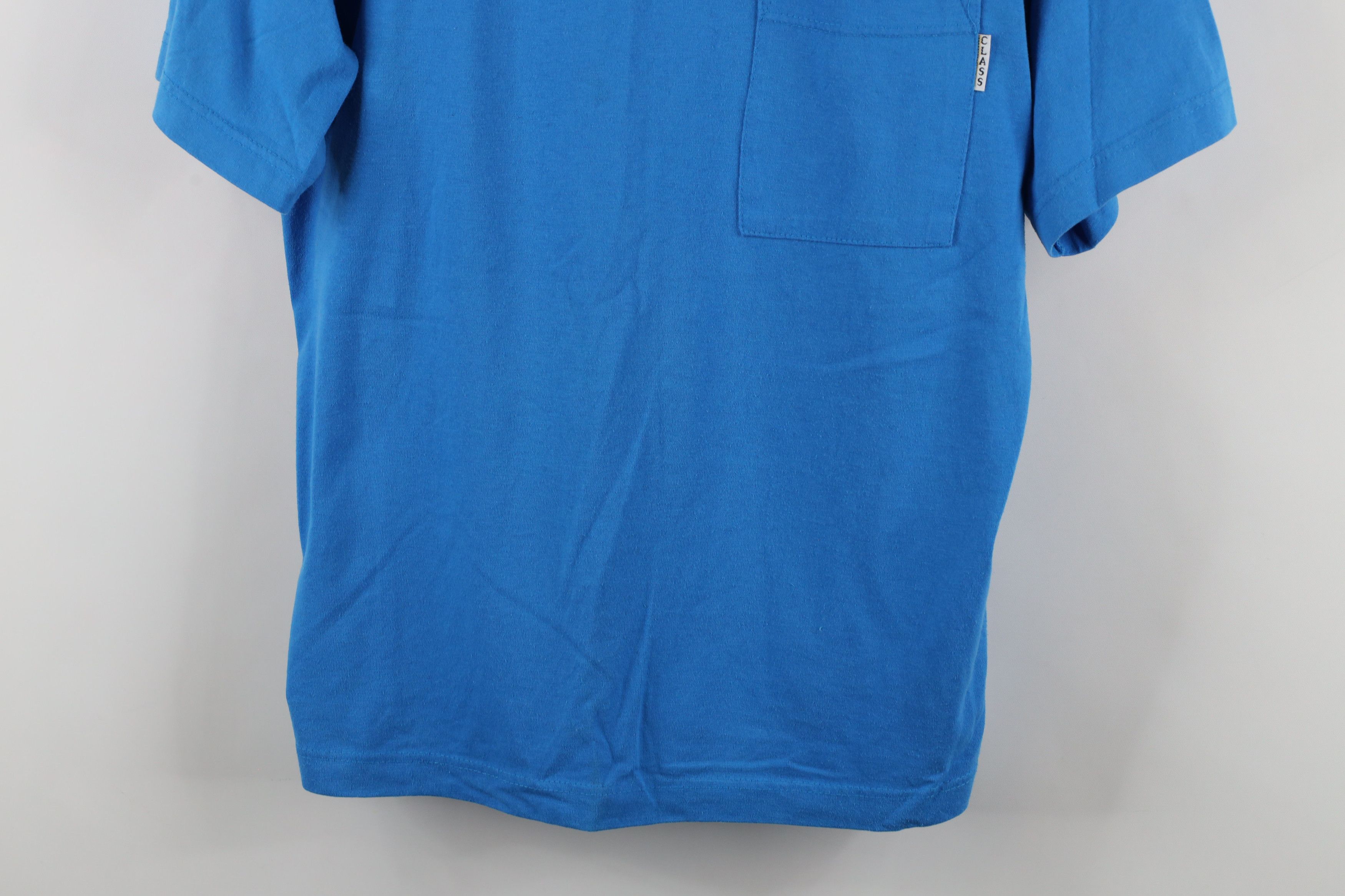 Vintage Vintage 90s Streetwear Short Sleeve Pocket T-Shirt Blue USA Size XXL / US 16-18 / IT 52-54 - 3 Thumbnail