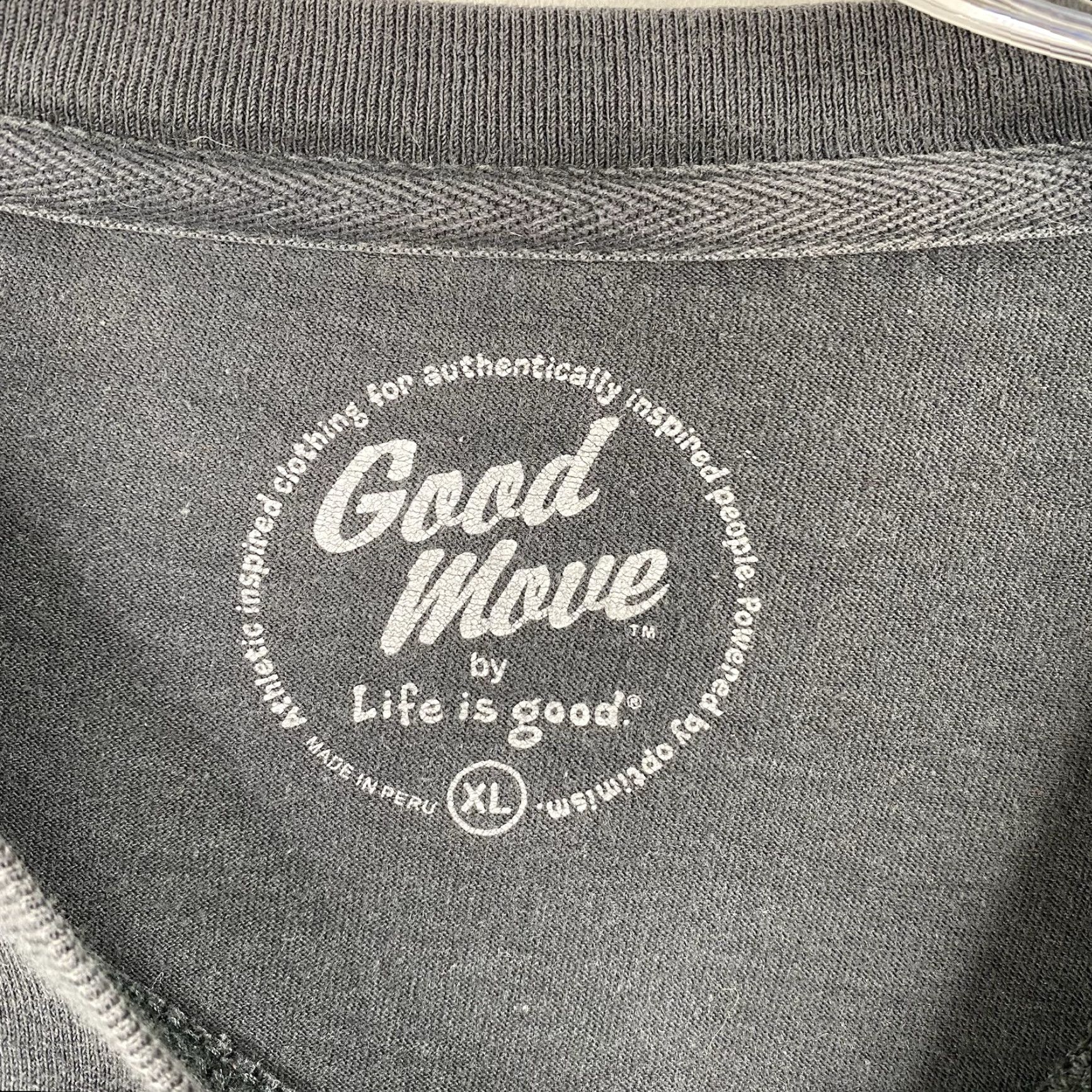 Life is Good Life is Good Move T Shirt Mens XL Gray Long Sleeve 90s Outdoor Sports Running Comfort Logo Knit Cotton Polyester Crew Neck Size US XL / EU 56 / 4 - 3 Thumbnail
