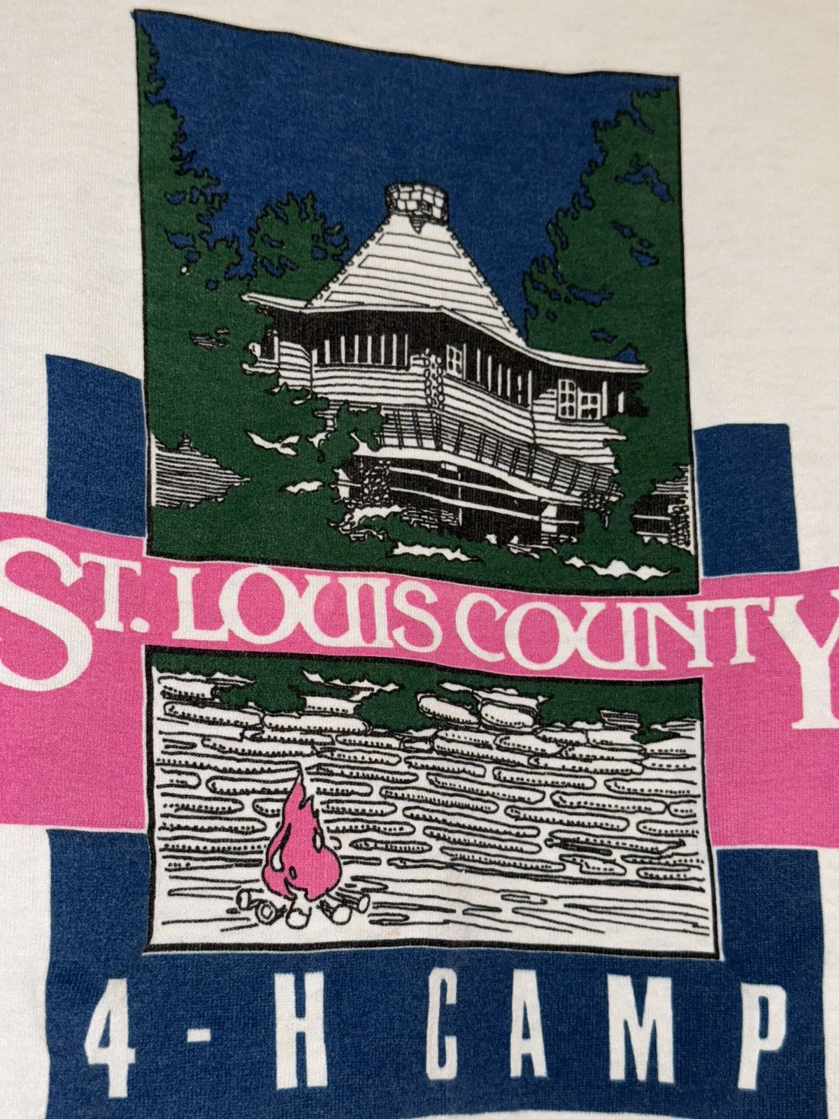Fruit Of The Loom × Vintage Vintage 90s St. Louis County 4-H Camp T-Shirt Camping USA Size US S / EU 44-46 / 1 - 3 Thumbnail